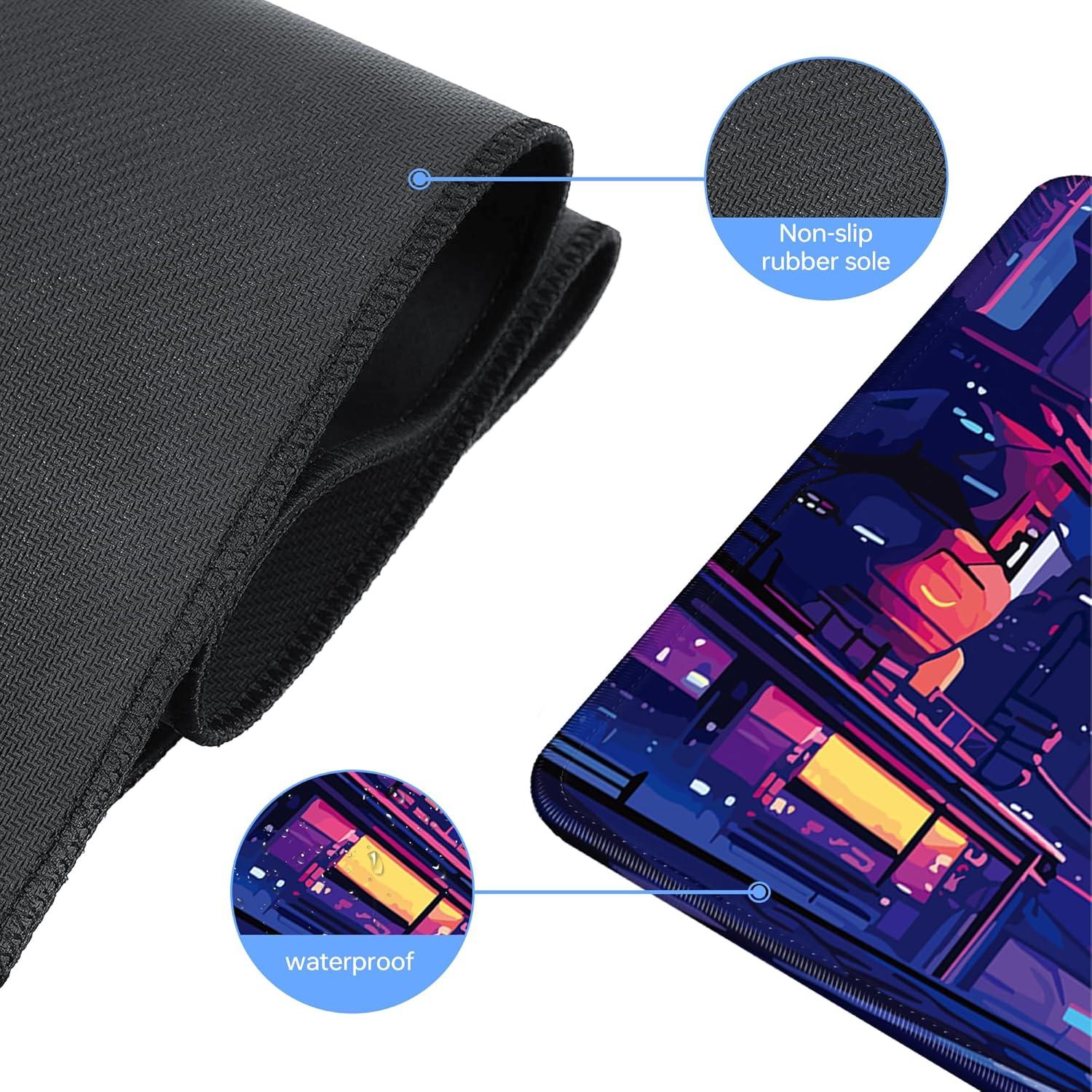 Alfombrilla de Ratón Gaming XL Nowdezi Anime Cyberpunk 80x30cm