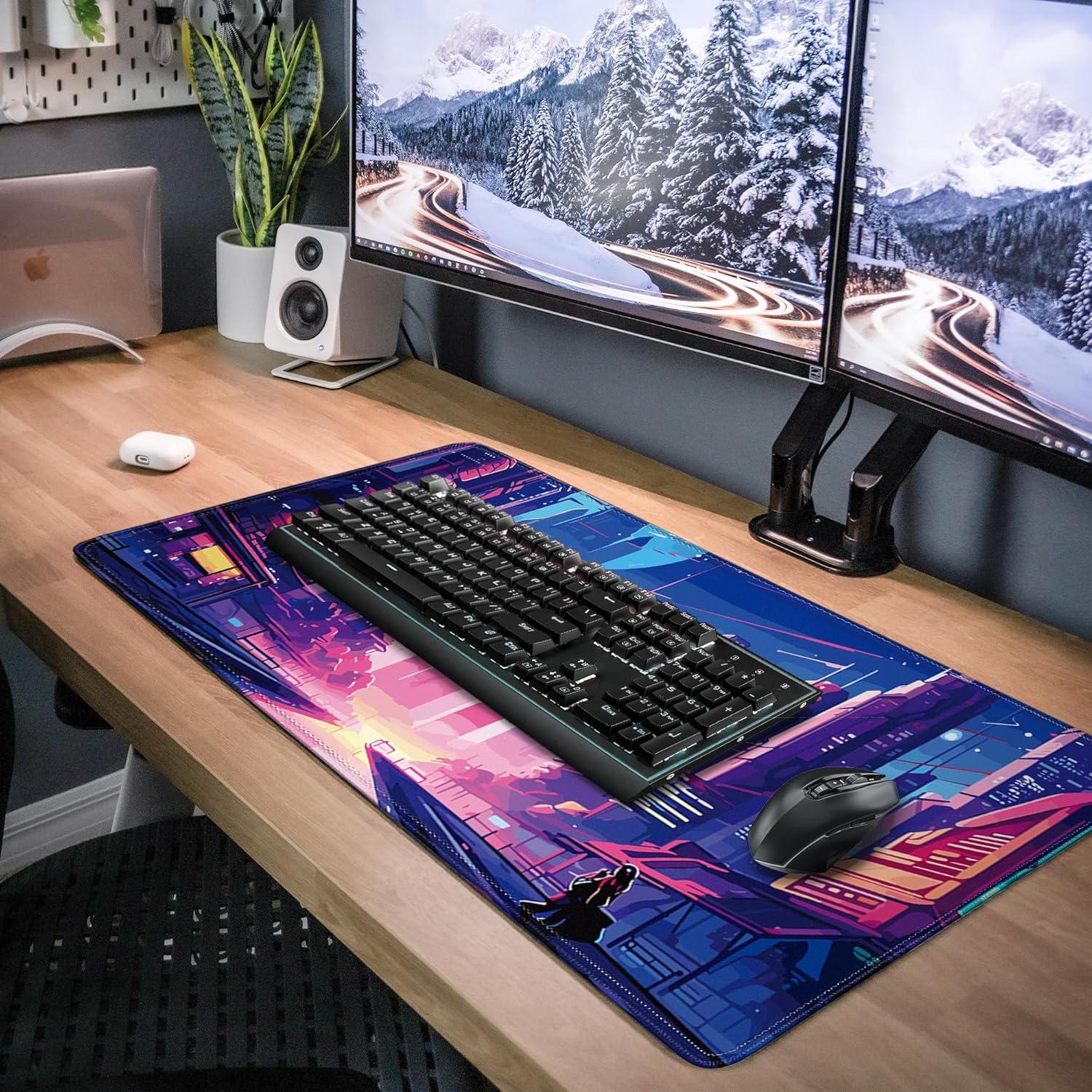 Alfombrilla de Ratón Gaming XL Nowdezi Anime Cyberpunk 80x30cm