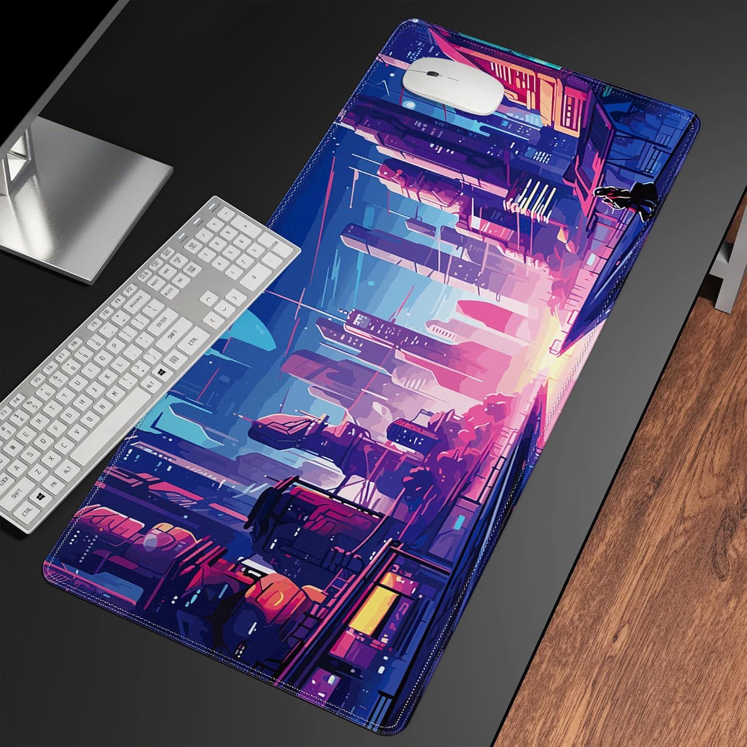 Alfombrilla de Ratón Gaming XL Nowdezi Anime Cyberpunk 80x30cm