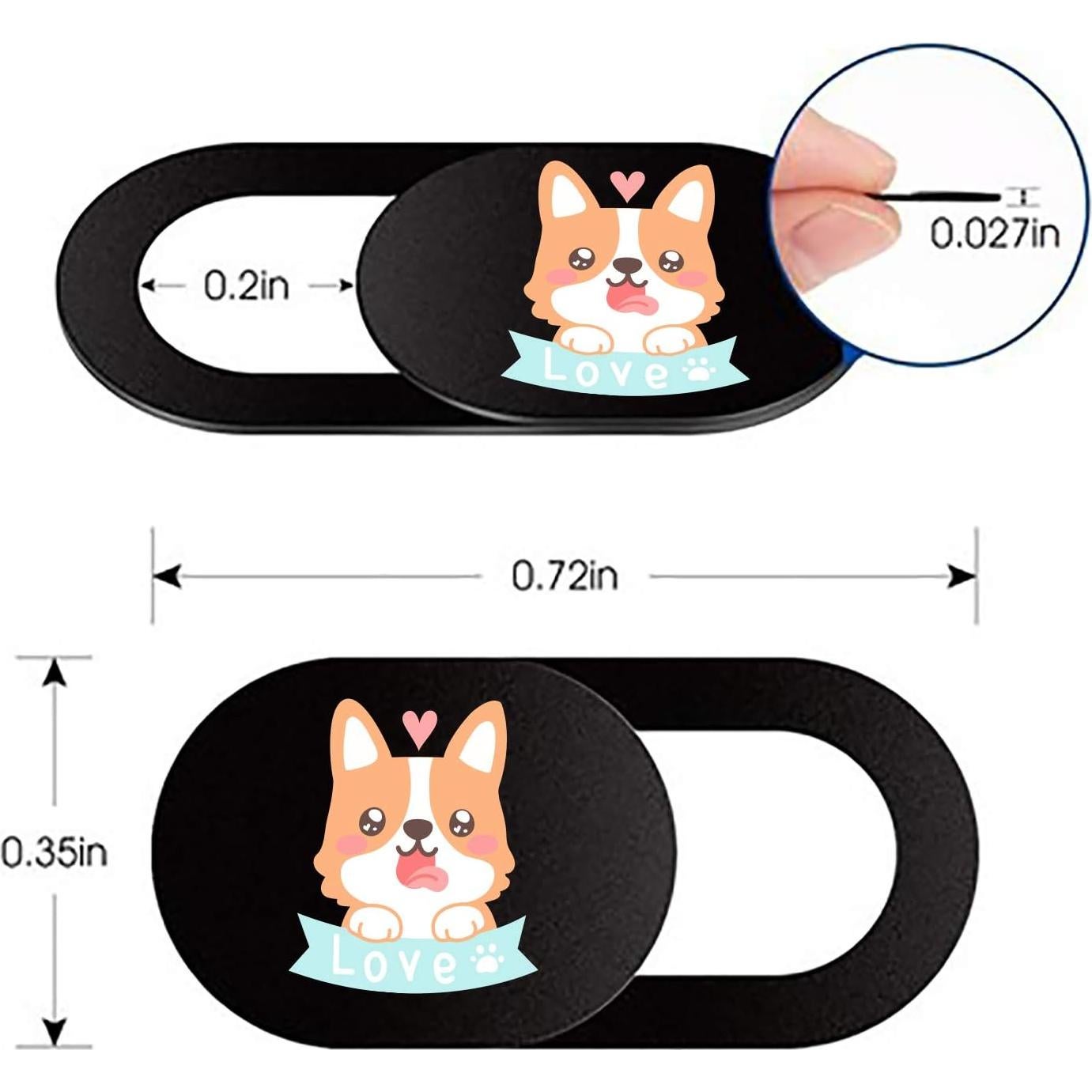 Cubierta Deslizante de Webcam IMNEXT2U Ultra Delgado 3 Pack