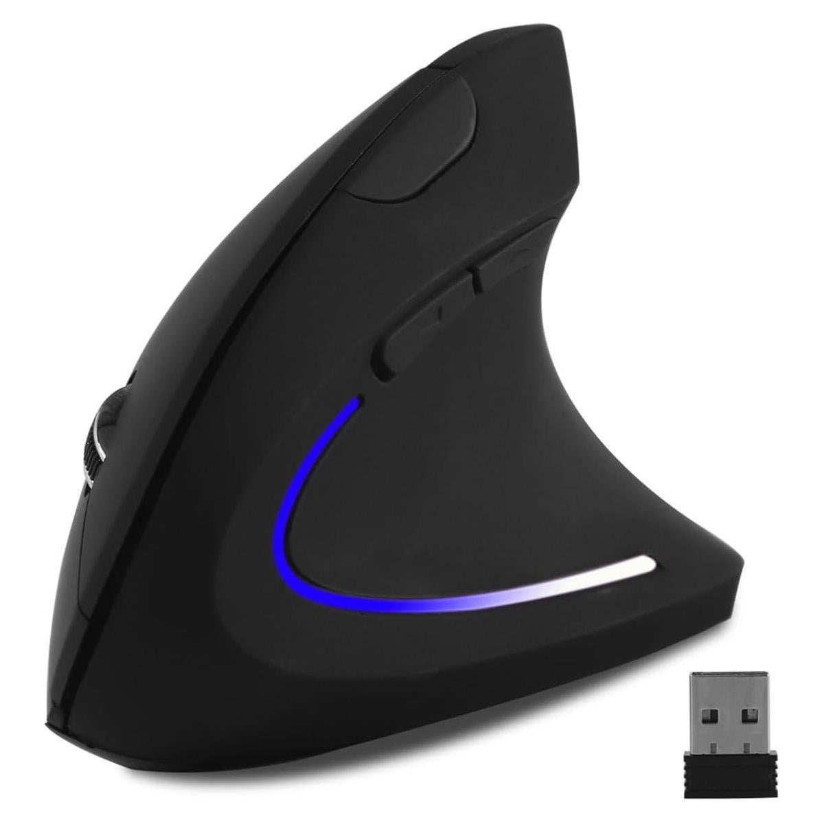 Ratón Vertical Inalámbrico Ergonómico XINGBAOKEJI Negro 2.4G