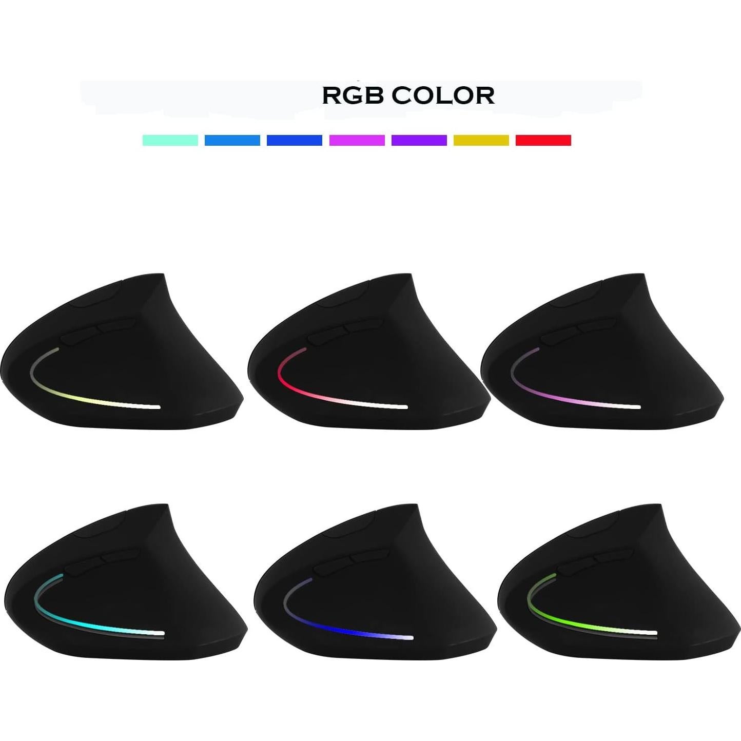 Ratón Vertical Inalámbrico Ergonómico XINGBAOKEJI Negro 2.4G