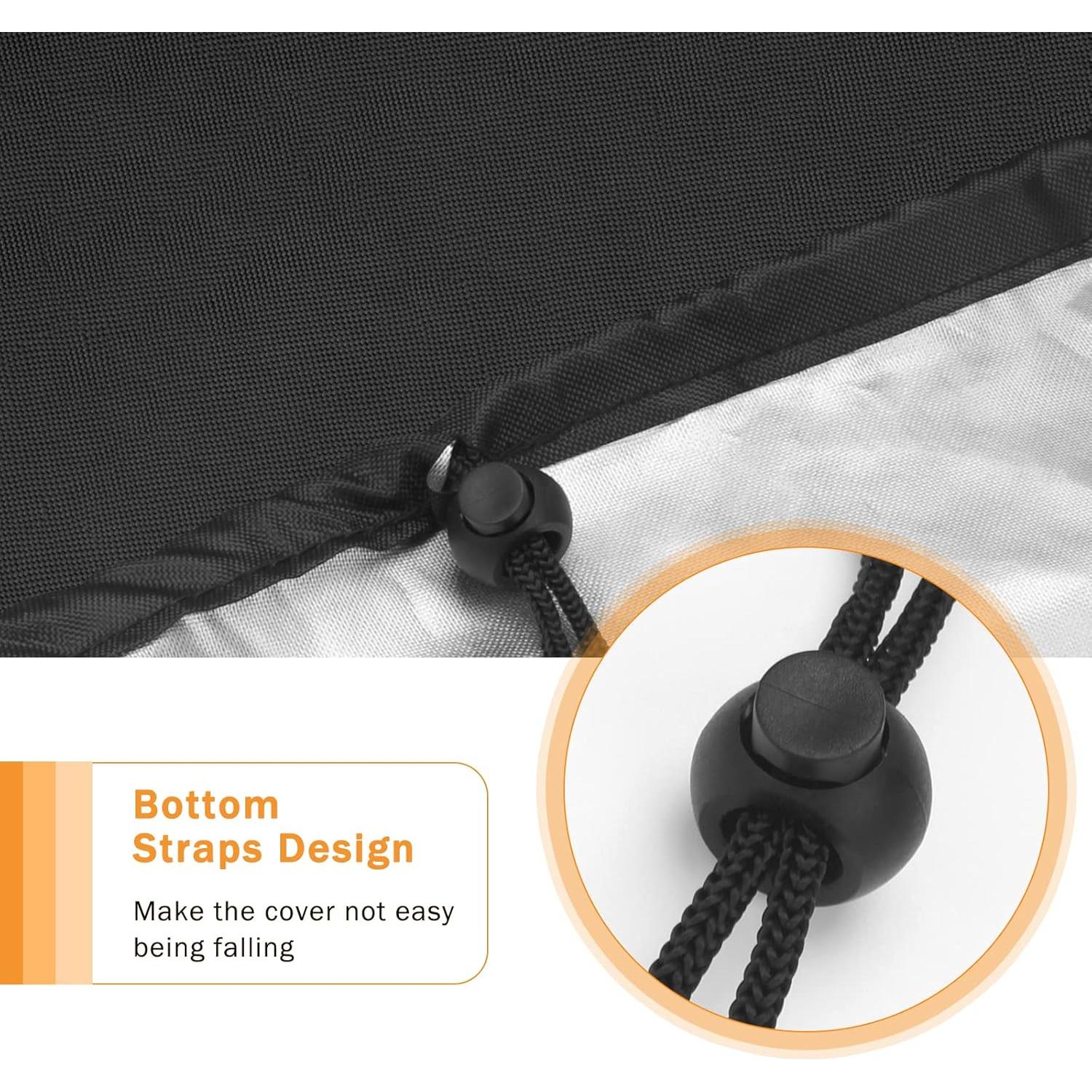 Cubierta Impermeable Luxiv para Estufa de Campamento 2 Quemadores 80x40x40 cm