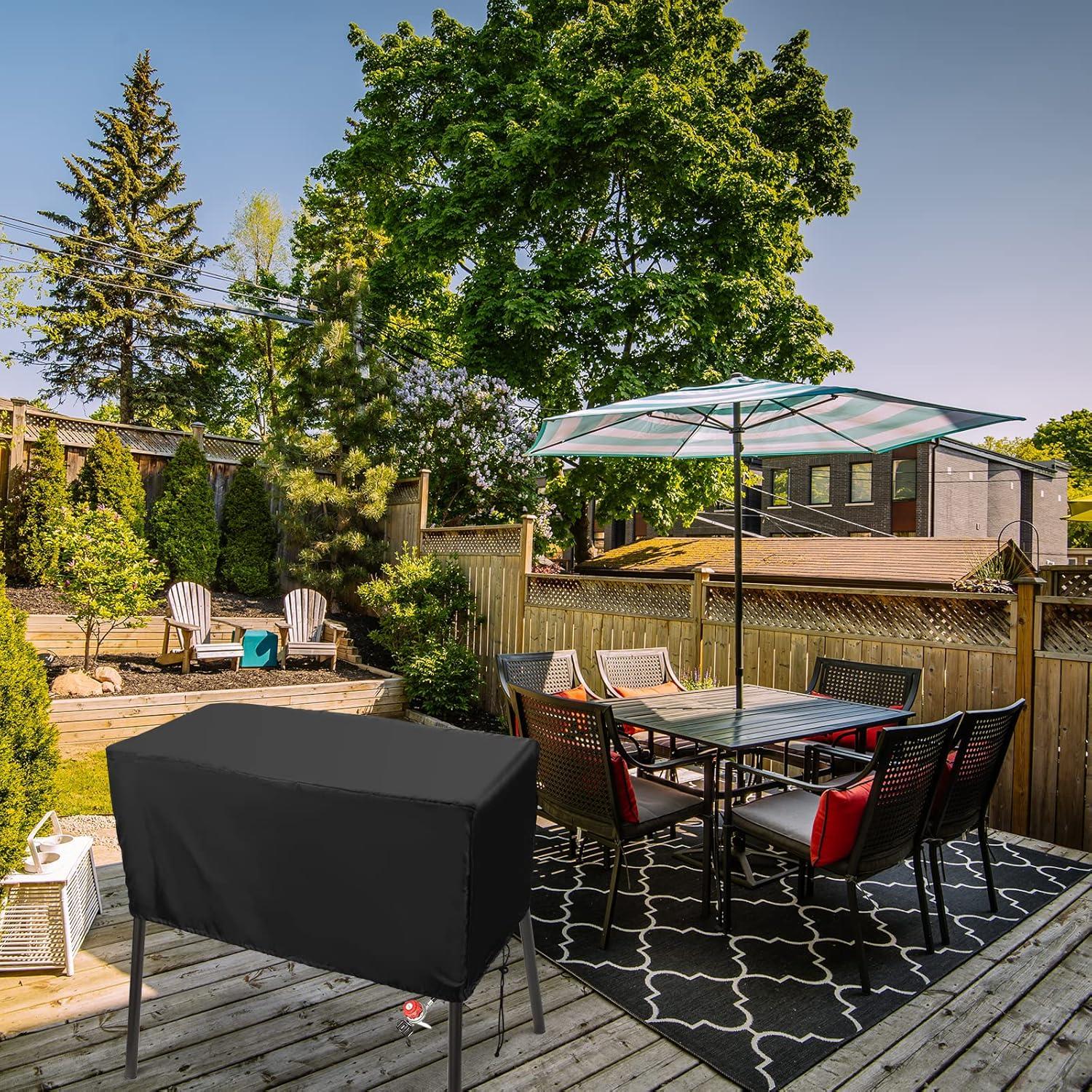 Cubierta Impermeable Luxiv para Estufa de Campamento 2 Quemadores 80x40x40 cm