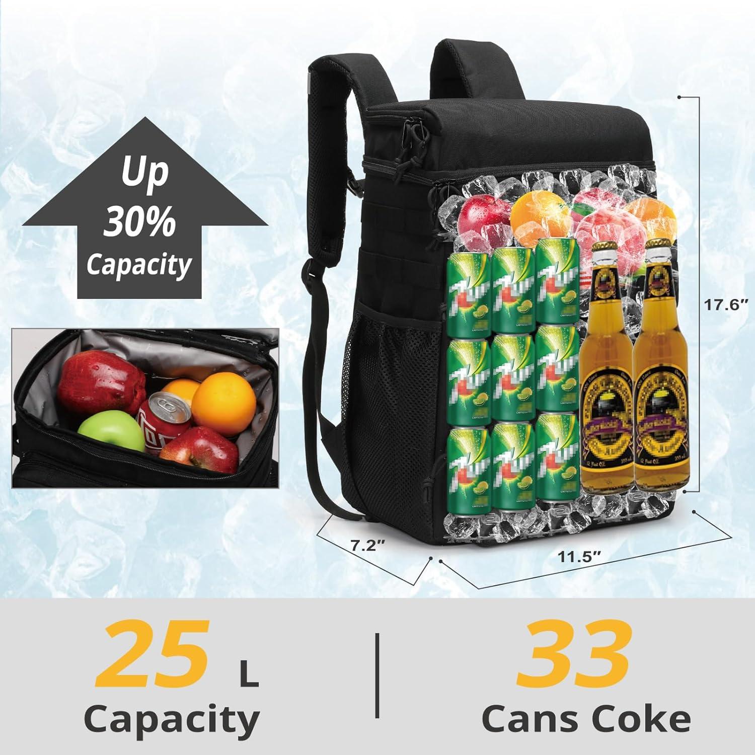 Mochila Táctica Enfriadora ATRIPACK 25L Impermeable Negra