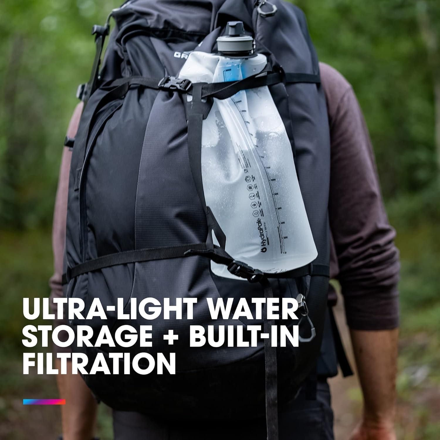 Filtro de Agua Plegable HydraPak Seeker+ 3L - Ligero y Duradero