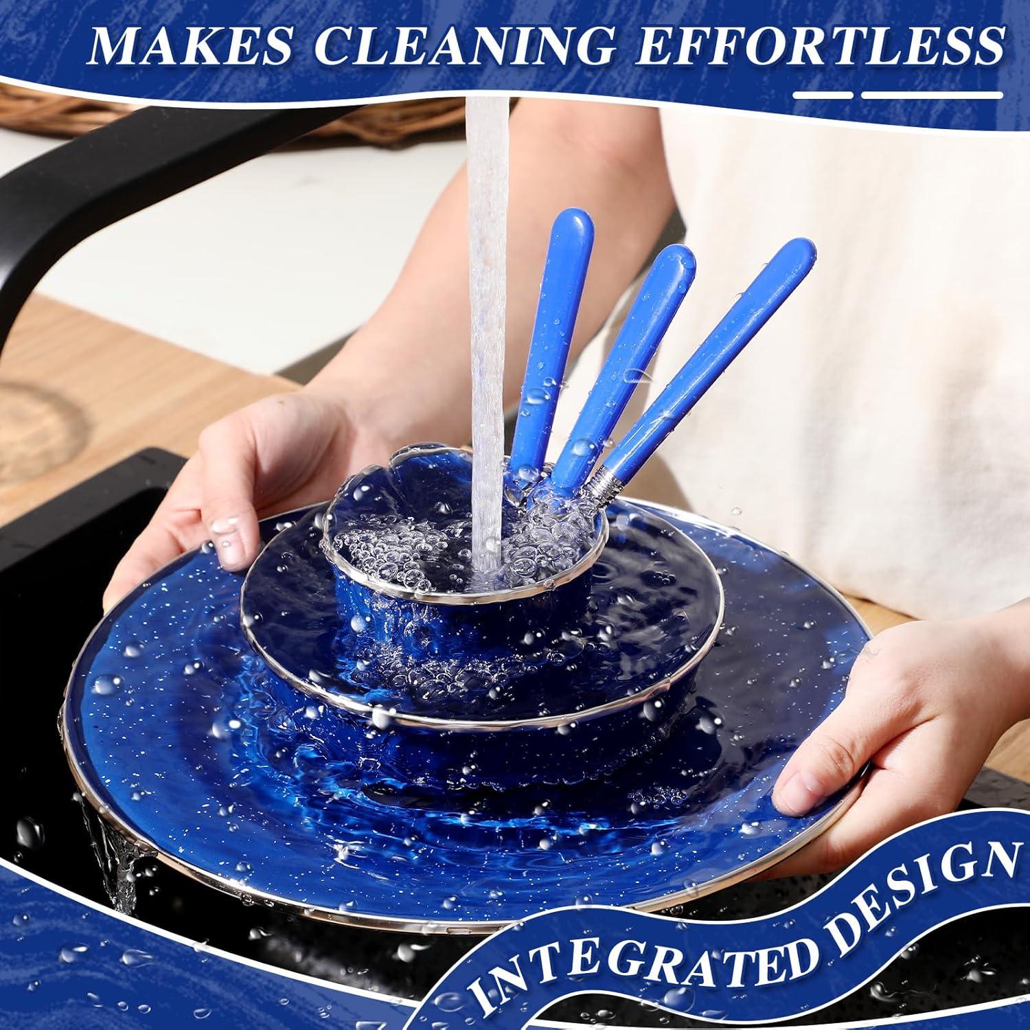 Vajilla de Camping Nuogo 48 Piezas Azul - Utensilios y Platos