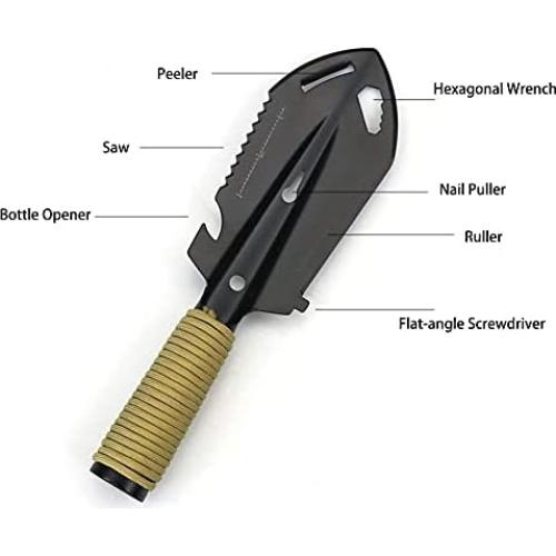 Pala Multitool PWPAM 9 en 1 - Acero Inoxidable, Compacta