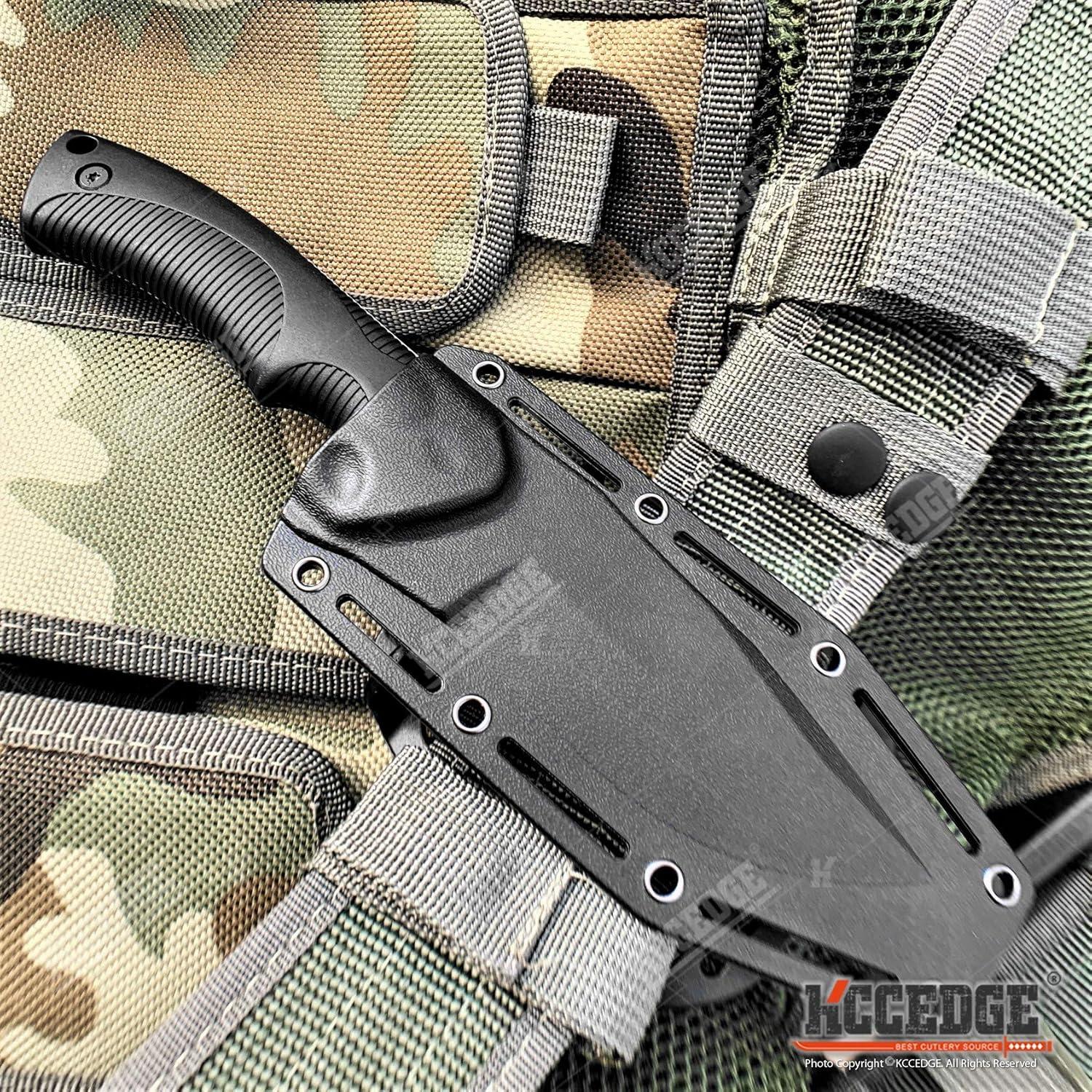 Cuchillo Táctico KCCEDGE 9" Hoja Fija Acero Inoxidable