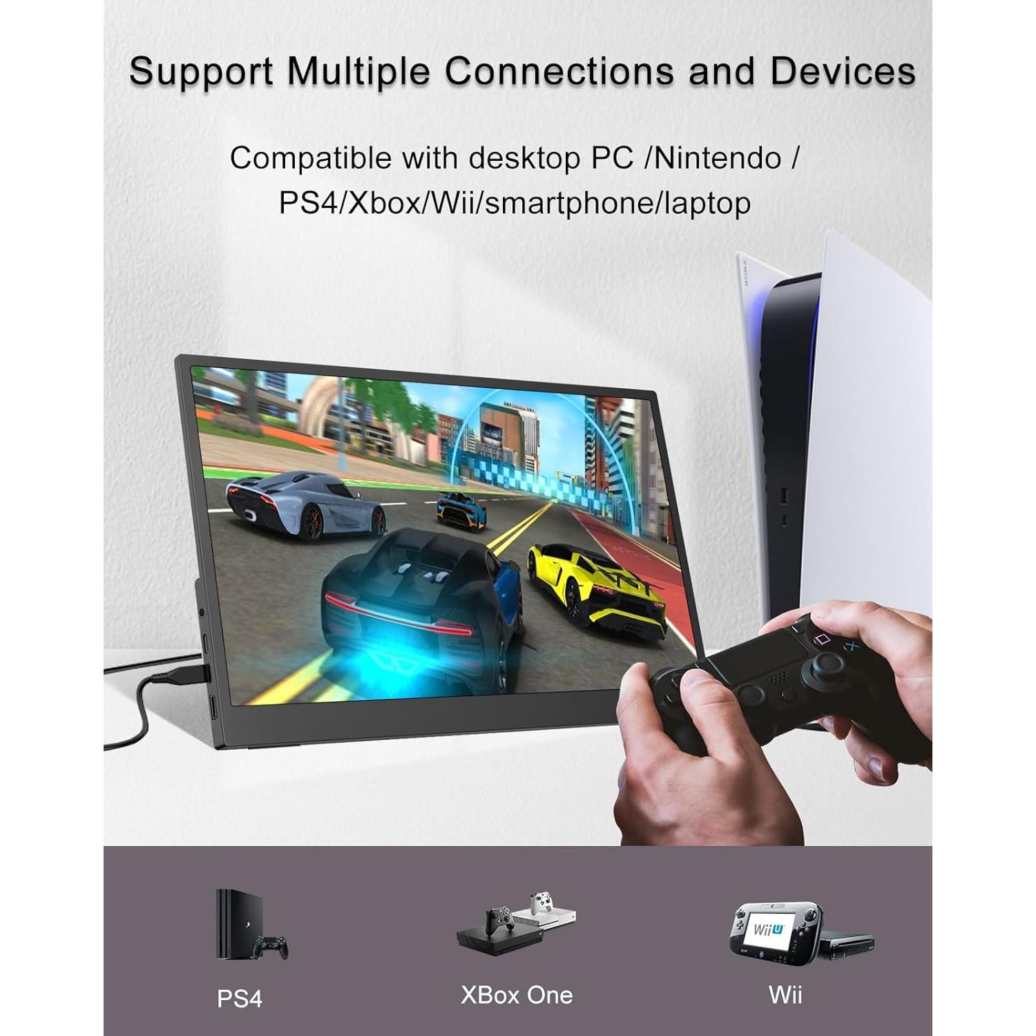 Monitor Portátil 14.1" Táctil Full HD Topmonitor 1920x1080