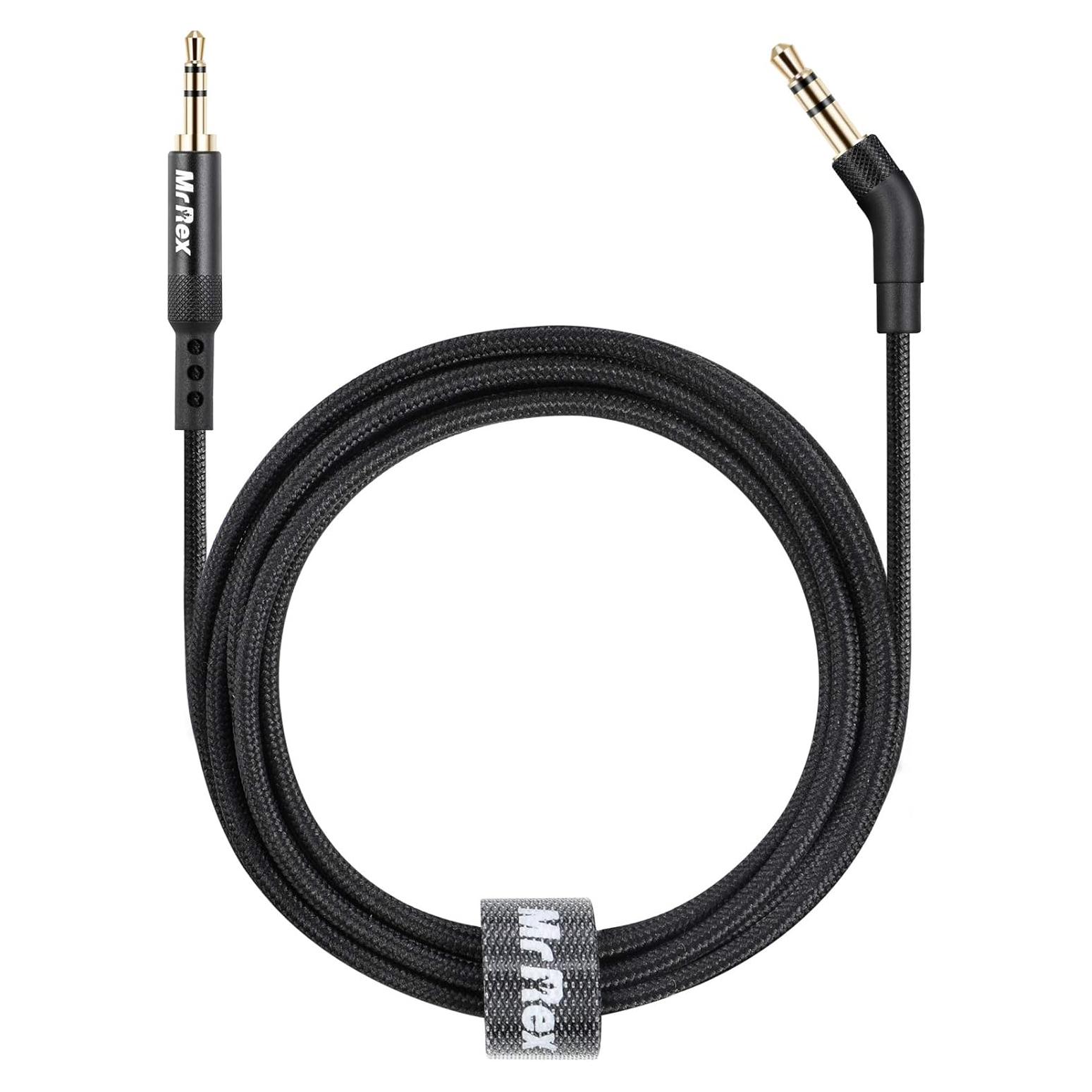 Cable de audio trenzado Mr Rex 2.5mm a 3.5mm para auriculares