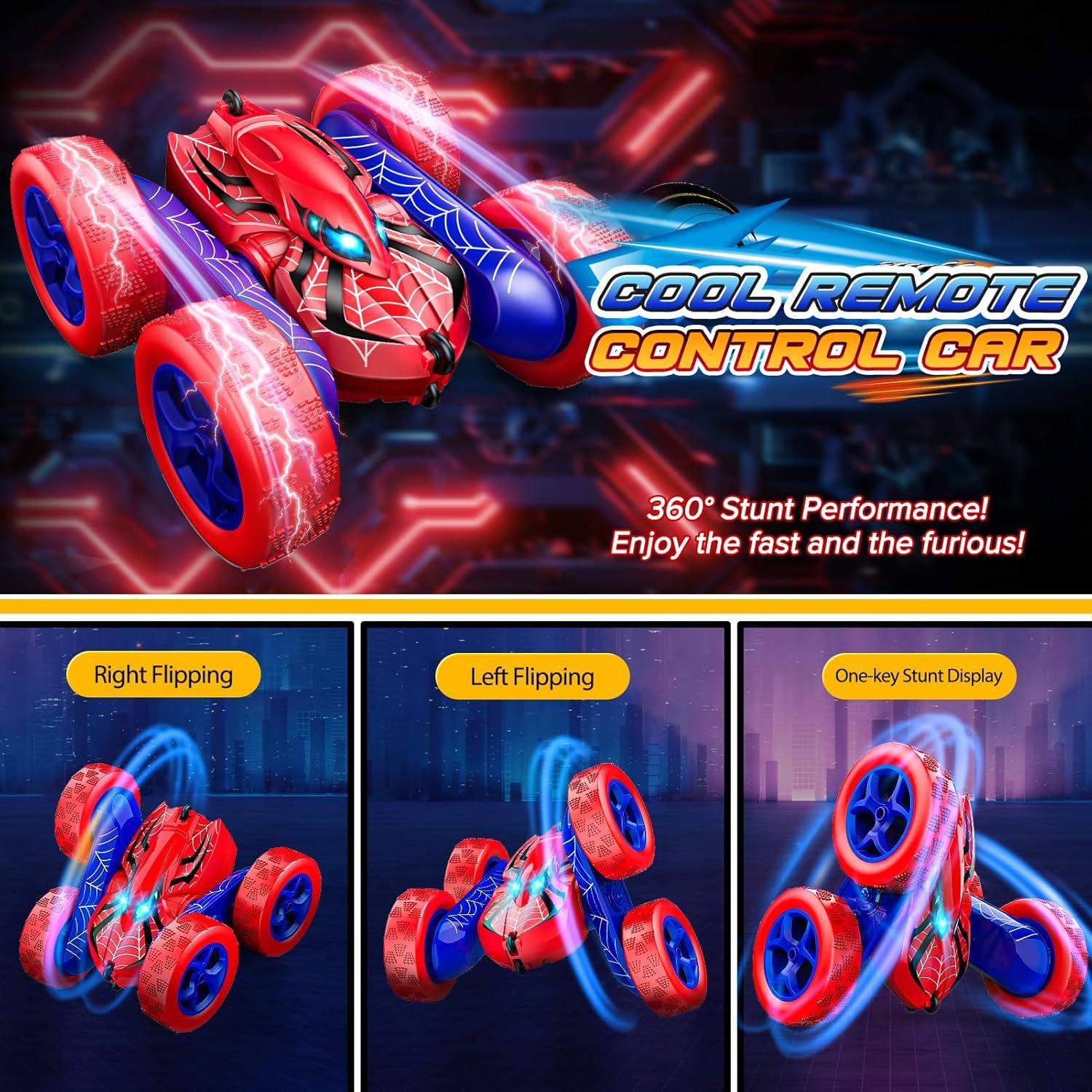 Coche RC 4WD Doble Lado 360° Excitobo para Niños 3-12 Años