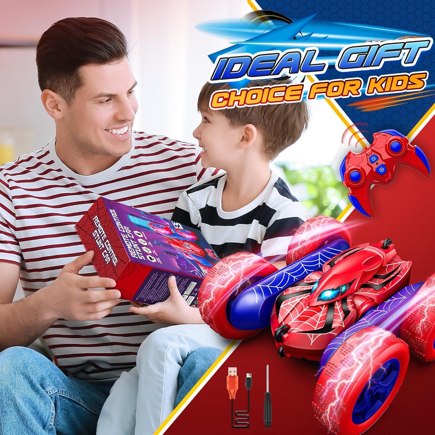 Coche RC 4WD Doble Lado 360° Excitobo para Niños 3-12 Años