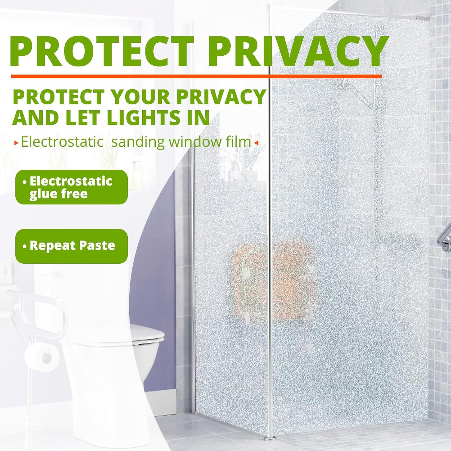 Kit de Película de Privacidad para Ventanas HTVRONT 44.5x199.4cm