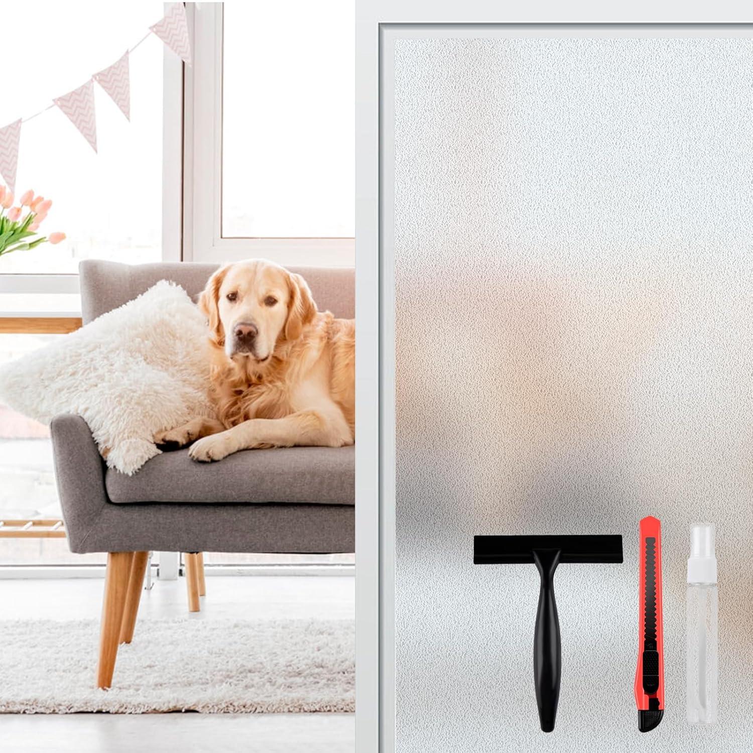 Kit de Película de Privacidad para Ventanas HTVRONT 44.5x199.4cm