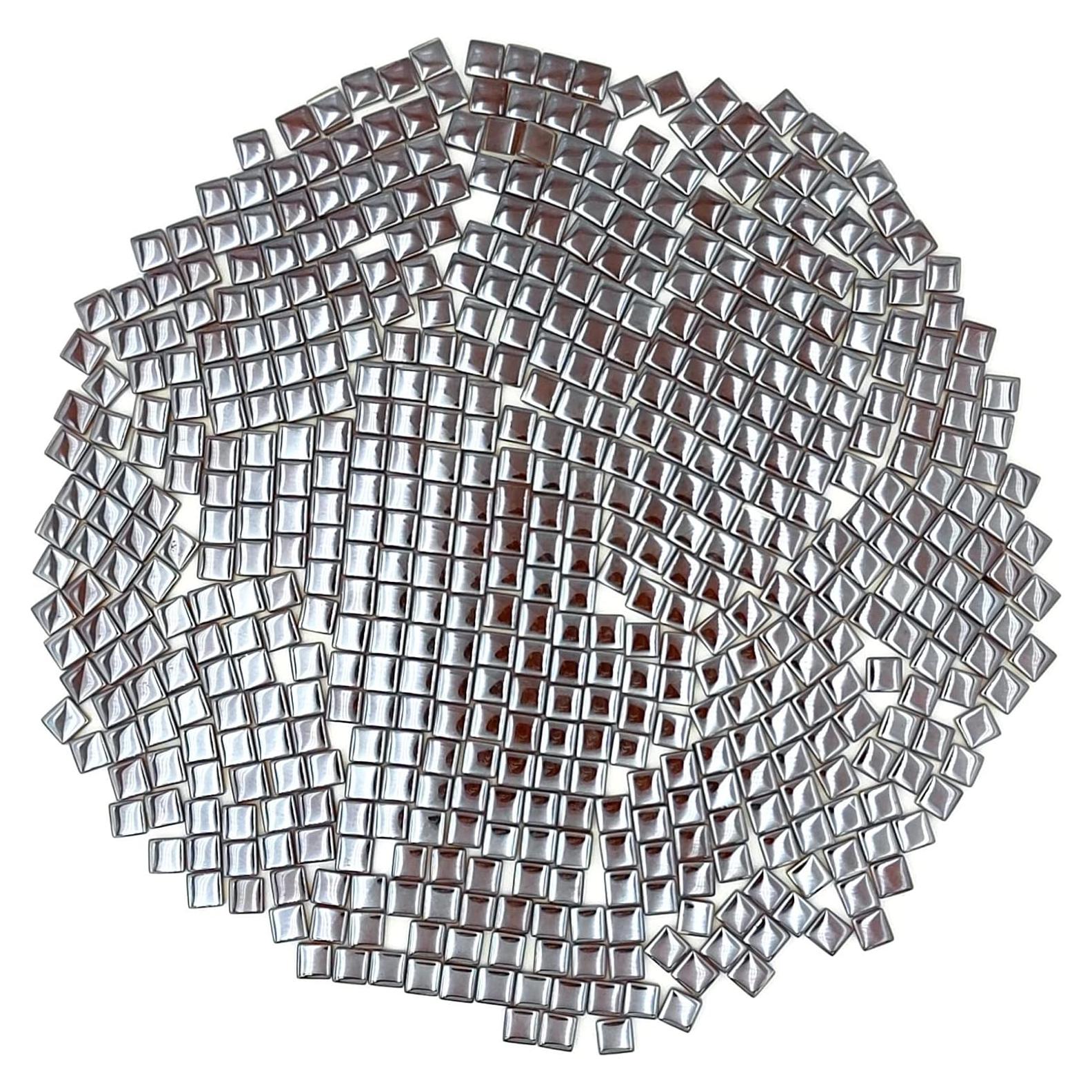 Azulejos de Mosaico de Cristal Esweny 1.1lb 525 Piezas Café