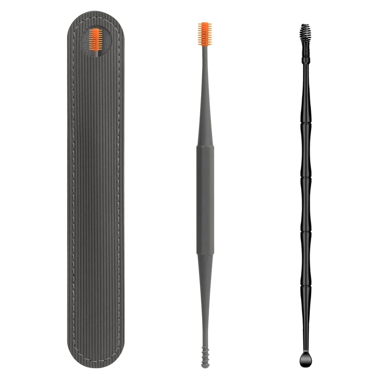 Kit de Eliminación de Cerumen Gogoleee 2 Piezas Silicona y Acero