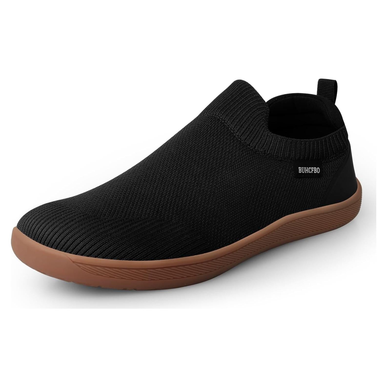 Zapatos Minimalistas Hombre BUHCFBO Punta Ancha Slip On