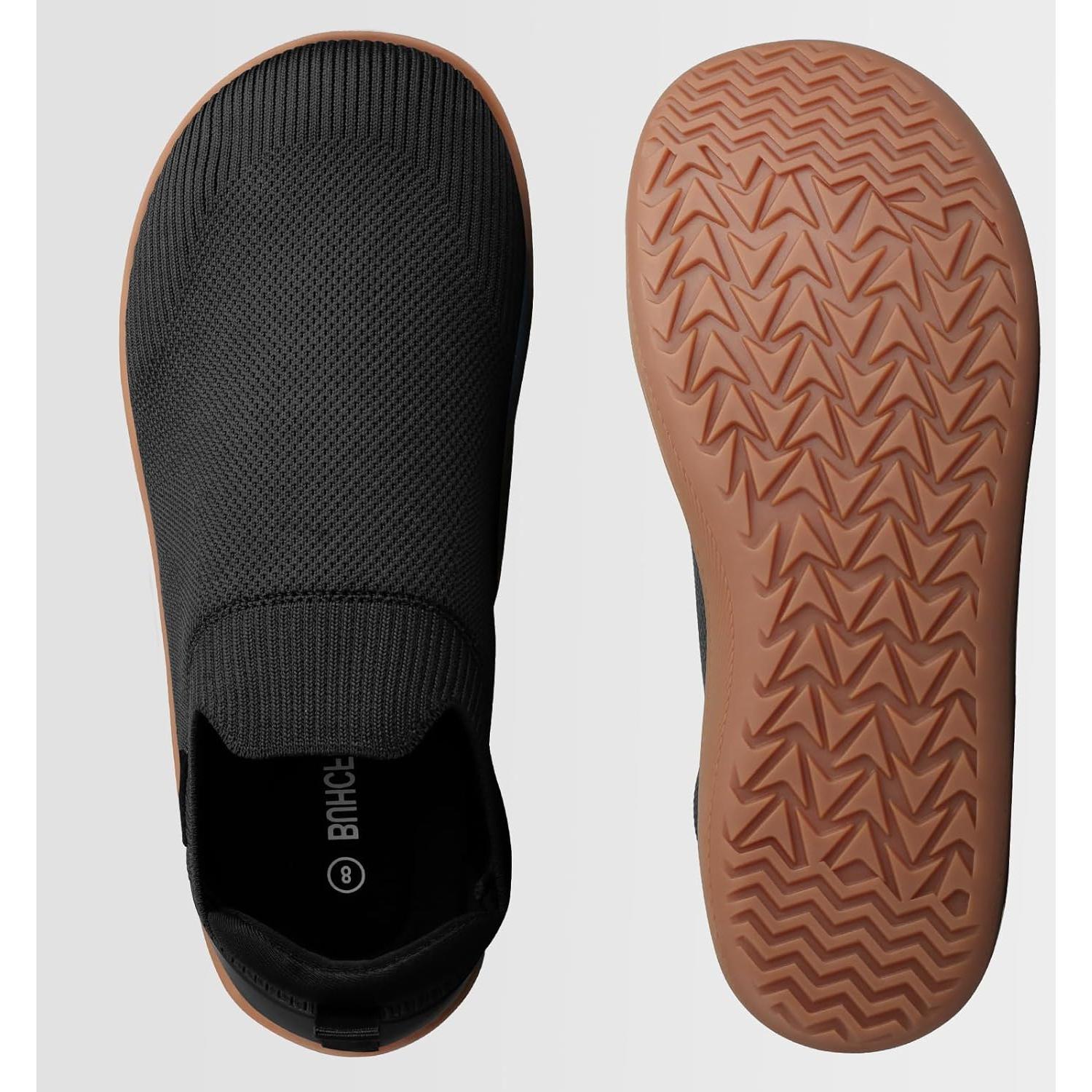 Zapatos Minimalistas Hombre BUHCFBO Punta Ancha Slip On