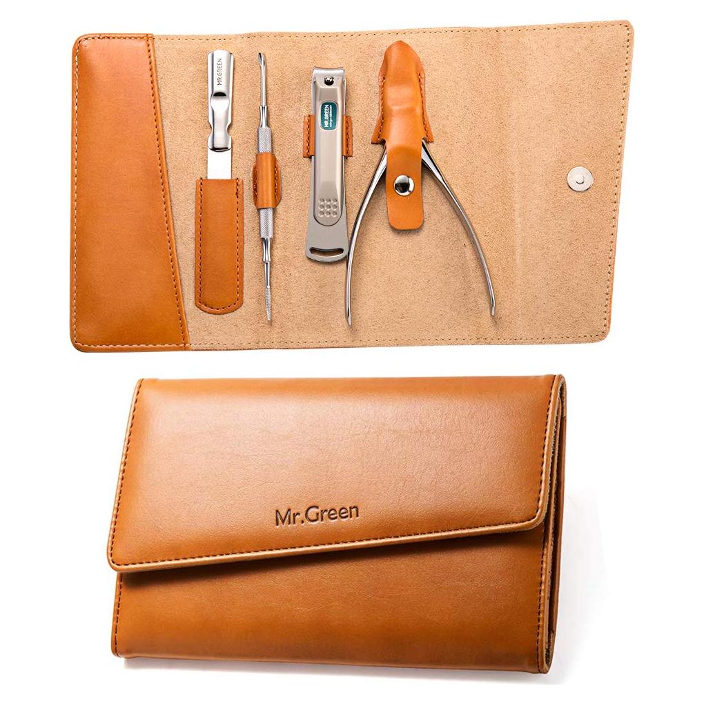 Juego de Manicura 4 Piezas MR.GREEN Acero Inoxidable Profesional