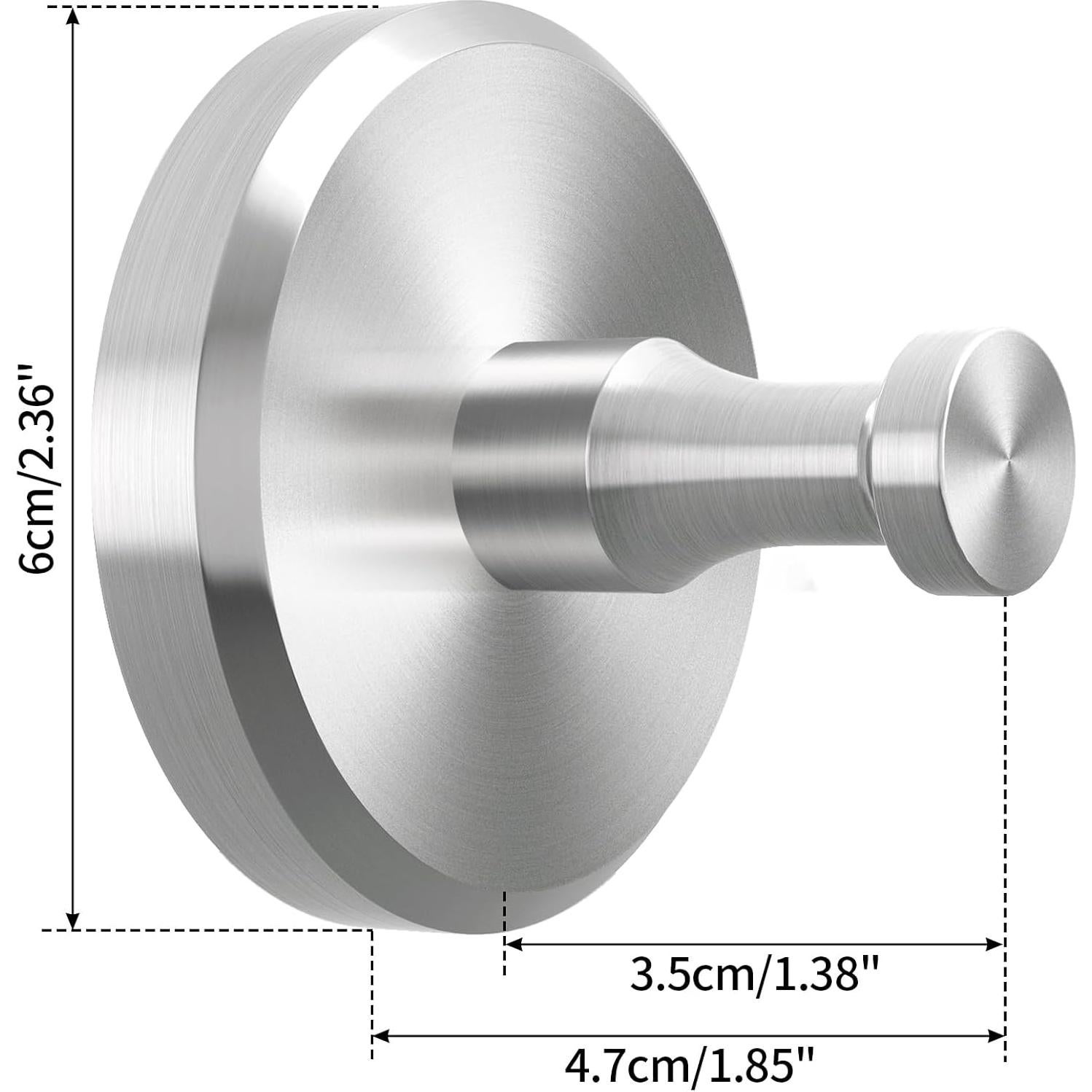 Ganchos de Ventosa JUYSON 2 Paquete Acero Inoxidable Niquelado