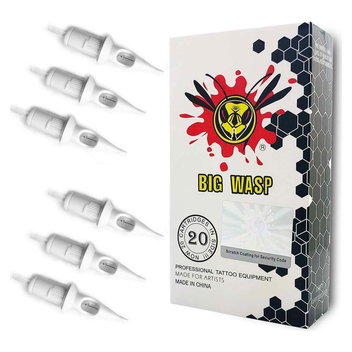 Cartucho de Aguja de Tatuaje Deshechable BIGWASP 30/03RL 20Pcs