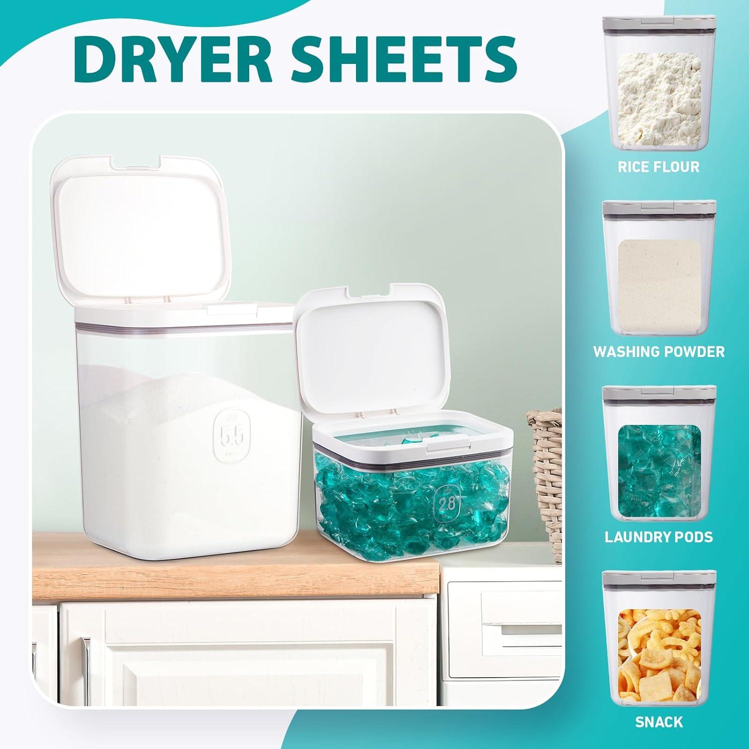 Contenedor de Polvo de Lavandería FACULX 8.3L con Tapa Hermética