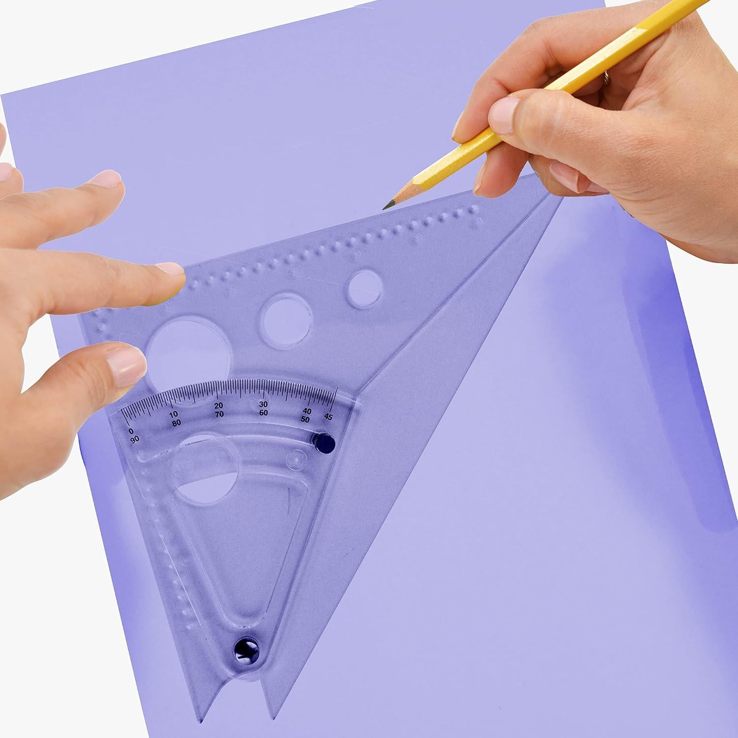 Escala Triangular Ajustable Westcott 20.3 cm Transparente