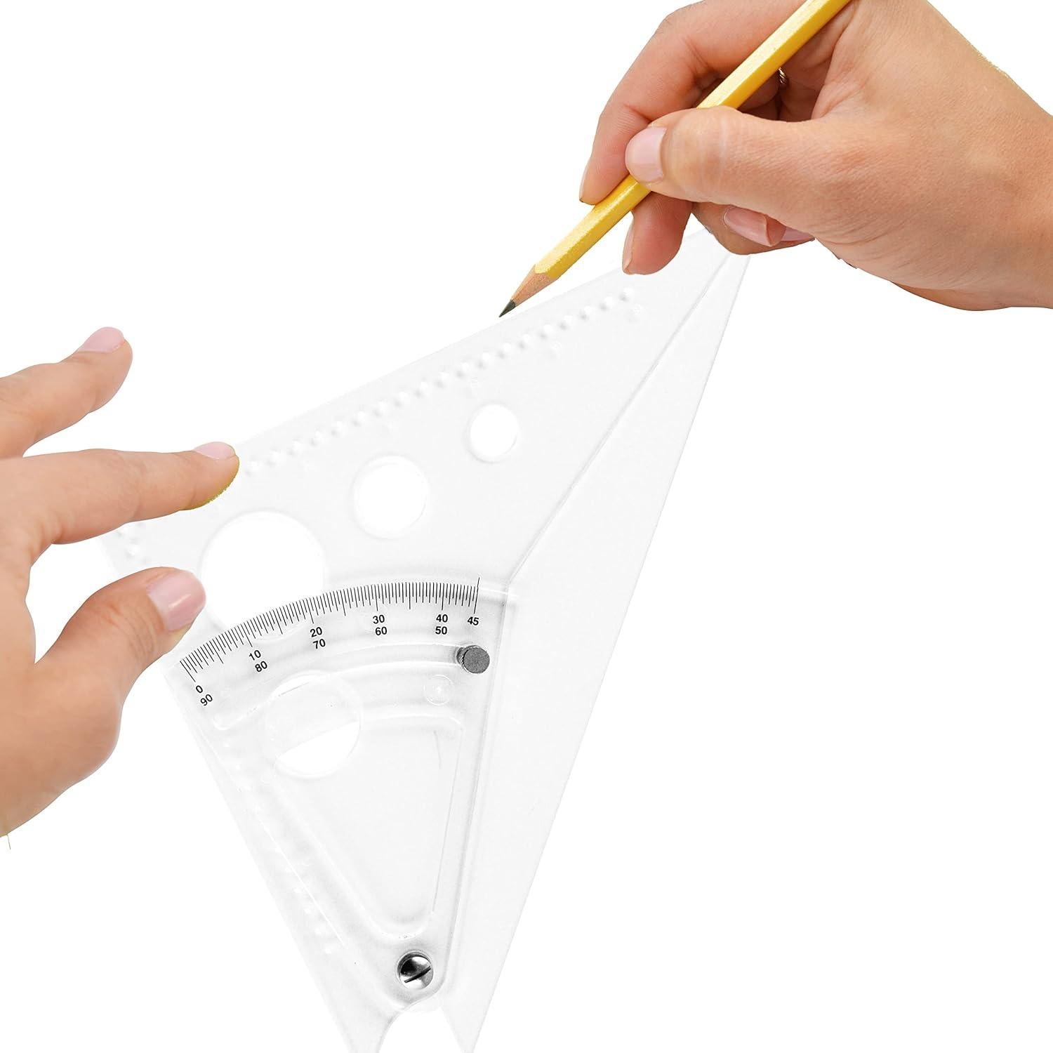 Escala Triangular Ajustable Westcott 20.3 cm Transparente