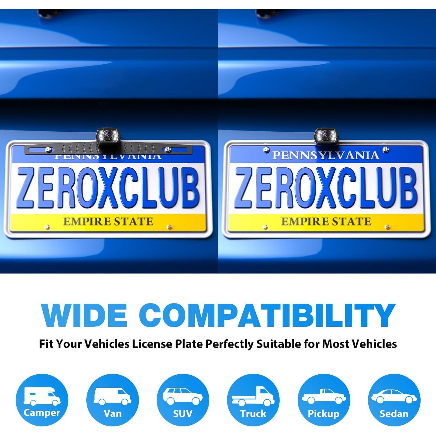 Kit Cámara de Respaldo con Monitor 7" HD 1080P ZEROXCLUB