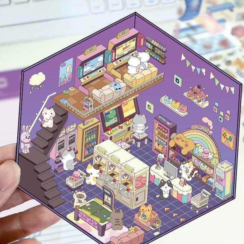 9 Paquetes de Pegatinas 3D DIY Hilikol para Decoración Creativa