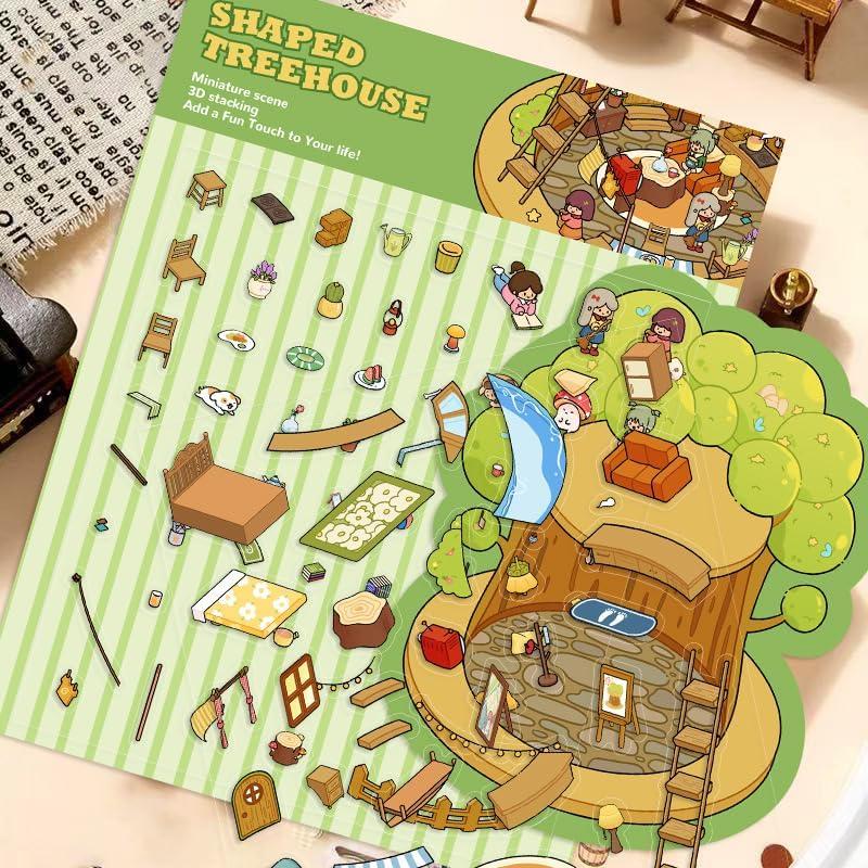 9 Paquetes de Pegatinas 3D DIY Hilikol para Decoración Creativa