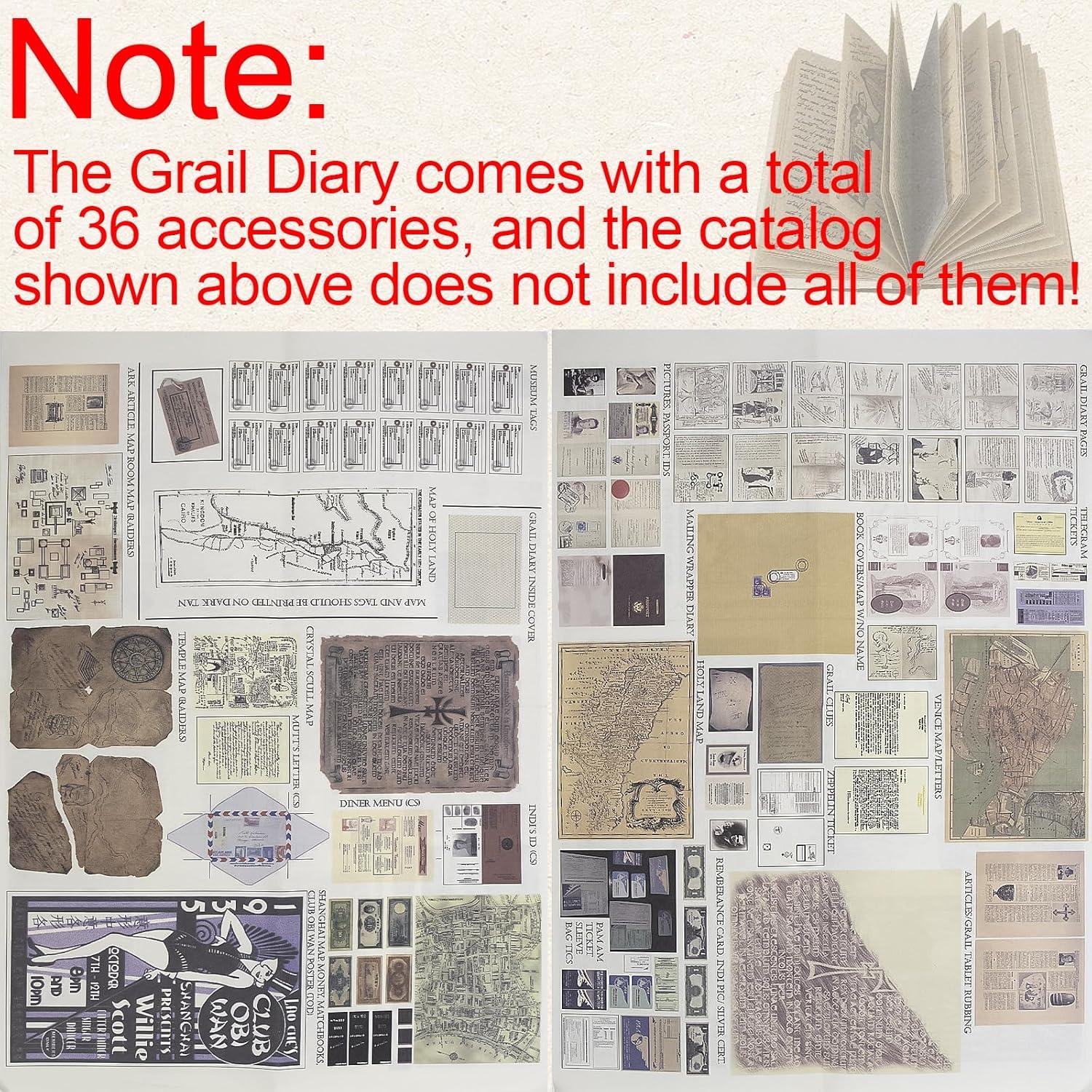 Diario del Santo Grial Bzuiawi 18x12 cm de Cuero Vintage