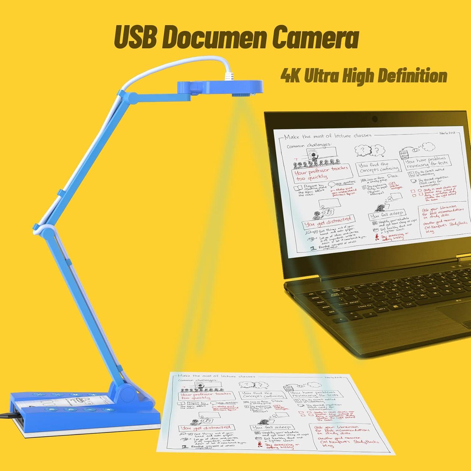 Cámara de Documentos Mirabox 4K USB 10MP para Educación