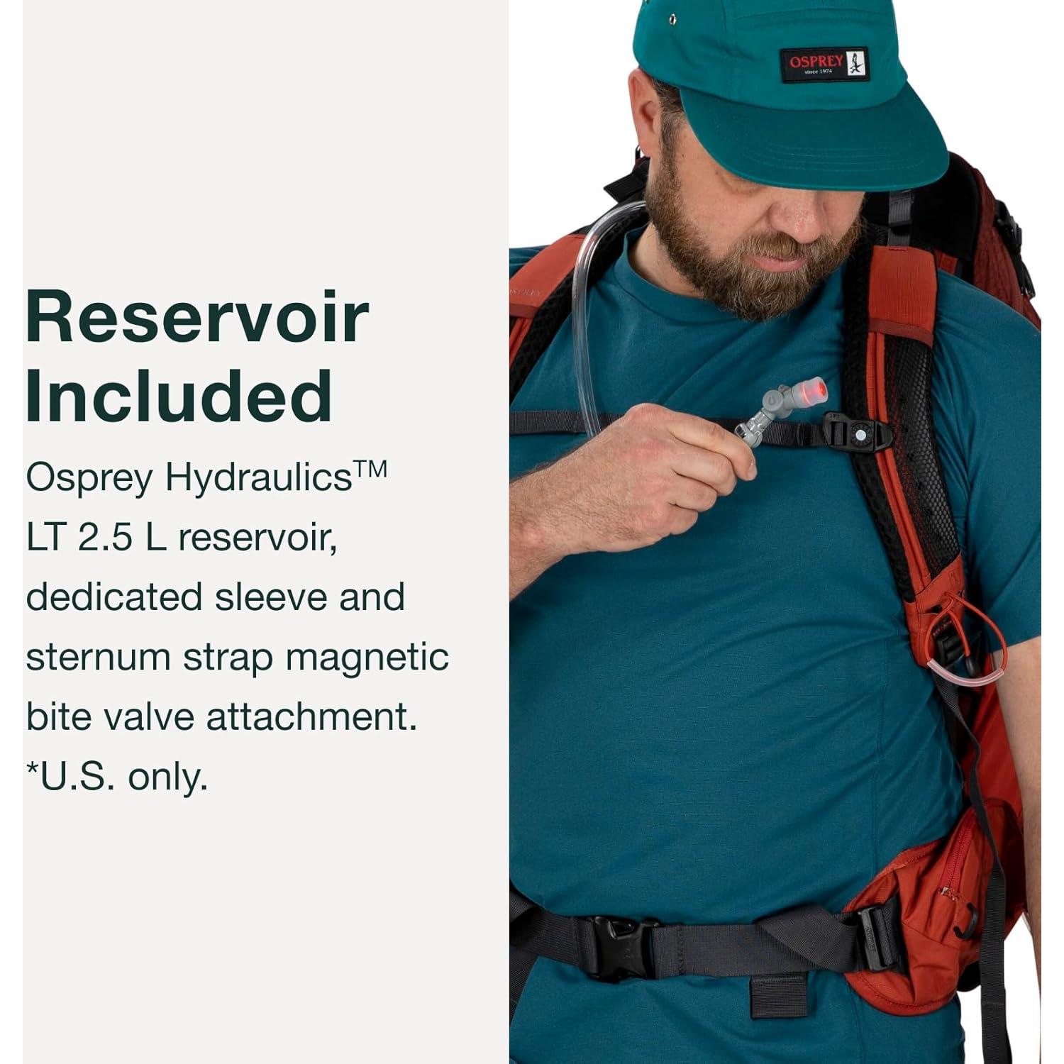 Mochila de senderismo Osprey Manta 24L con reservorio 2.5L