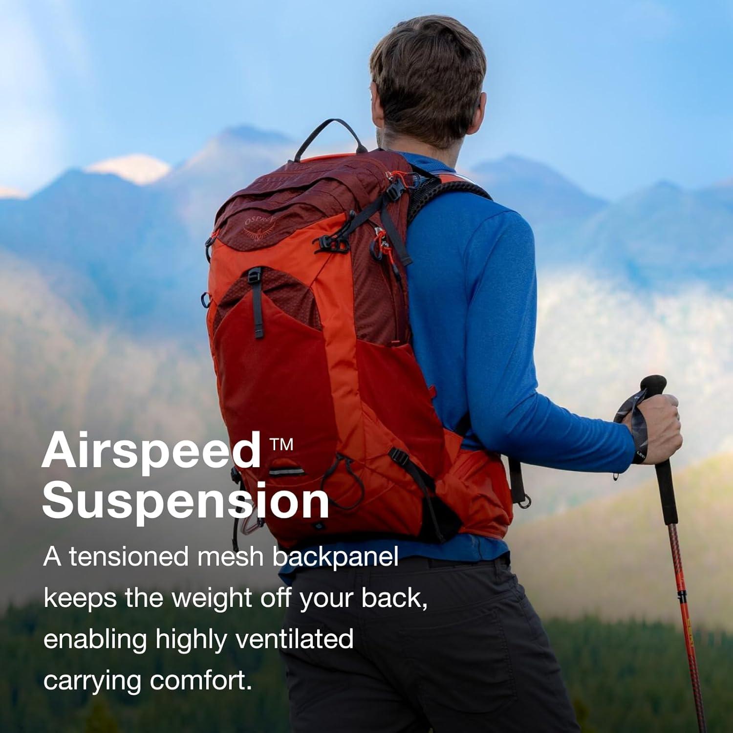 Mochila de senderismo Osprey Manta 24L con reservorio 2.5L