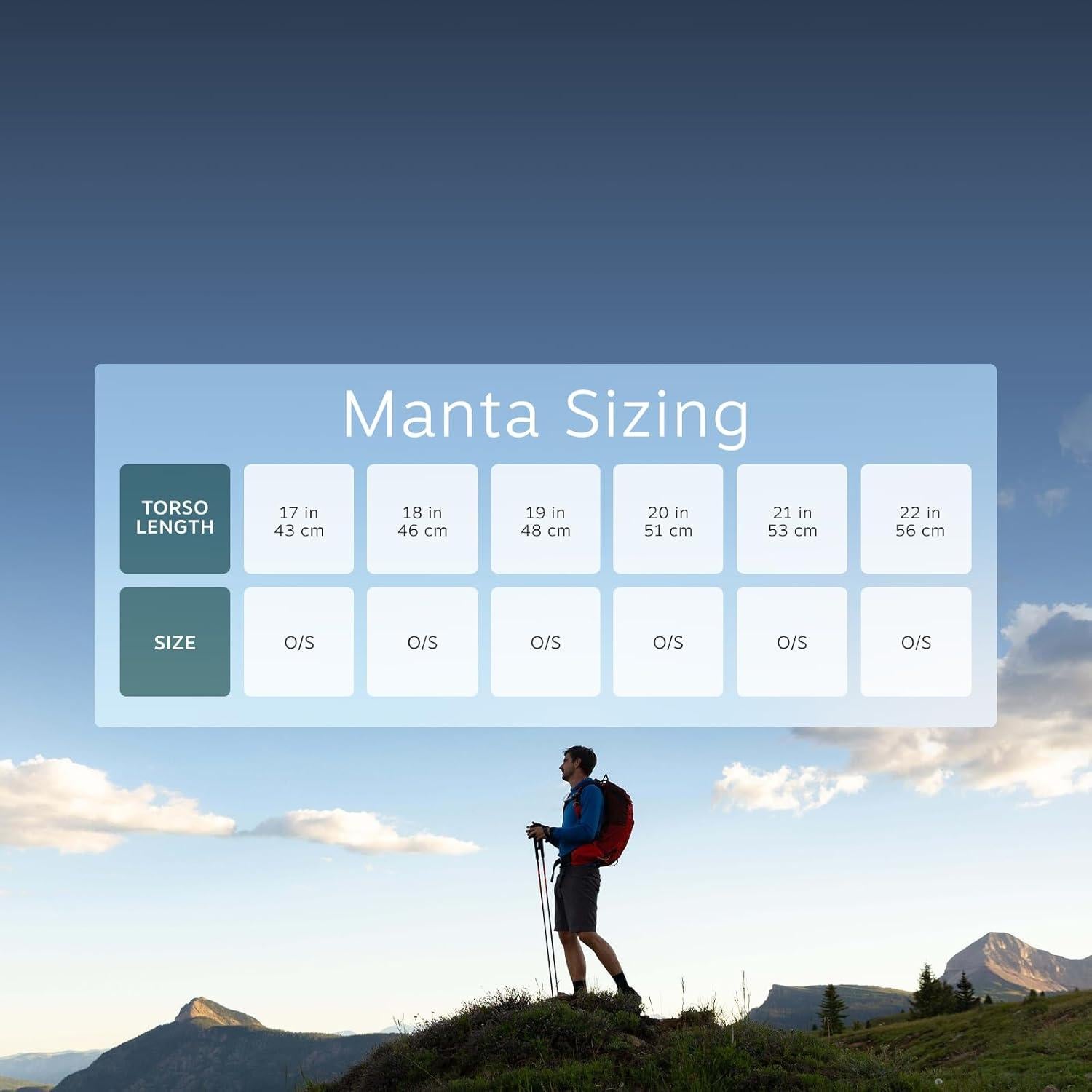 Mochila de senderismo Osprey Manta 24L con reservorio 2.5L