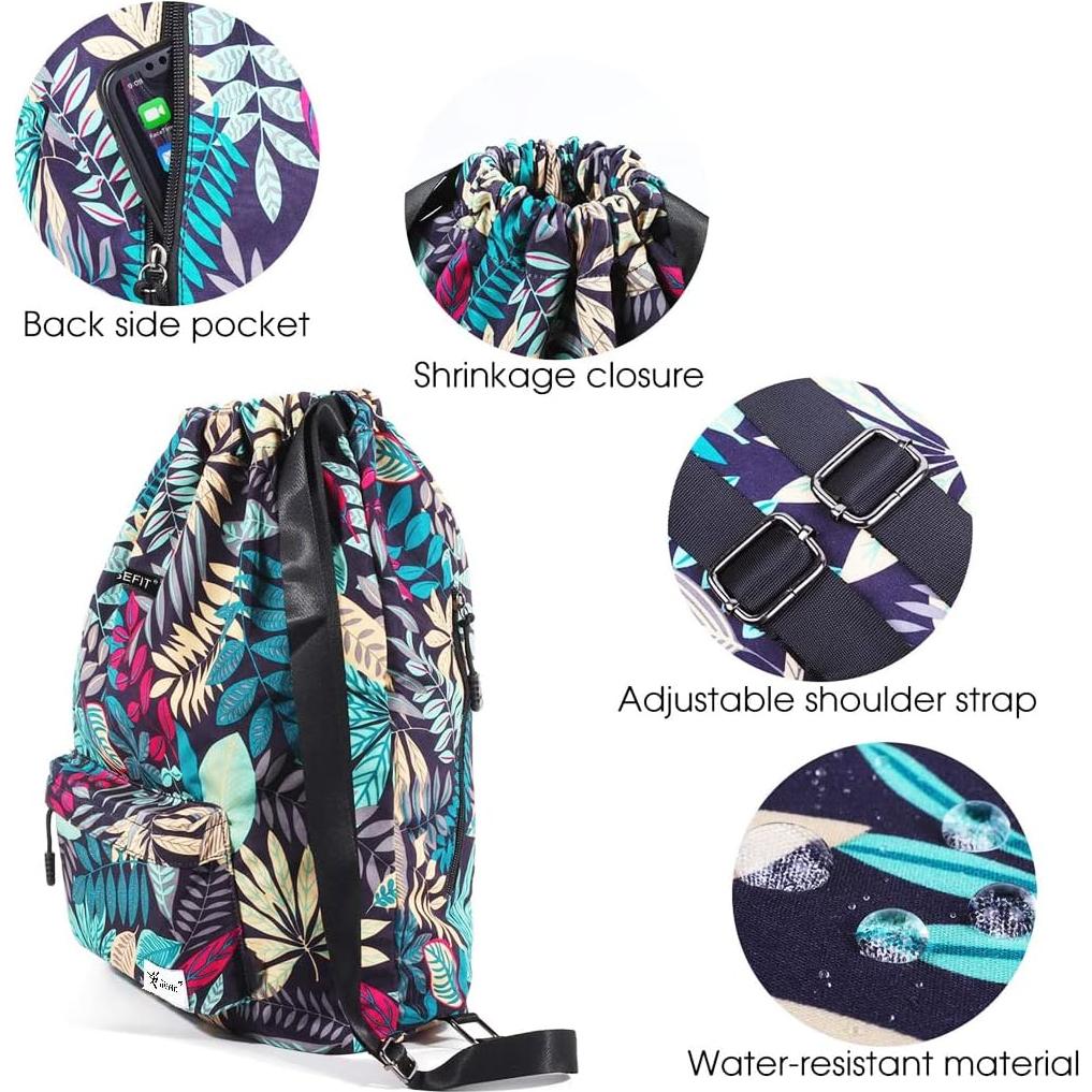 Mochila de Cuerda Impermeable Risefit 35L Unisex Azul
