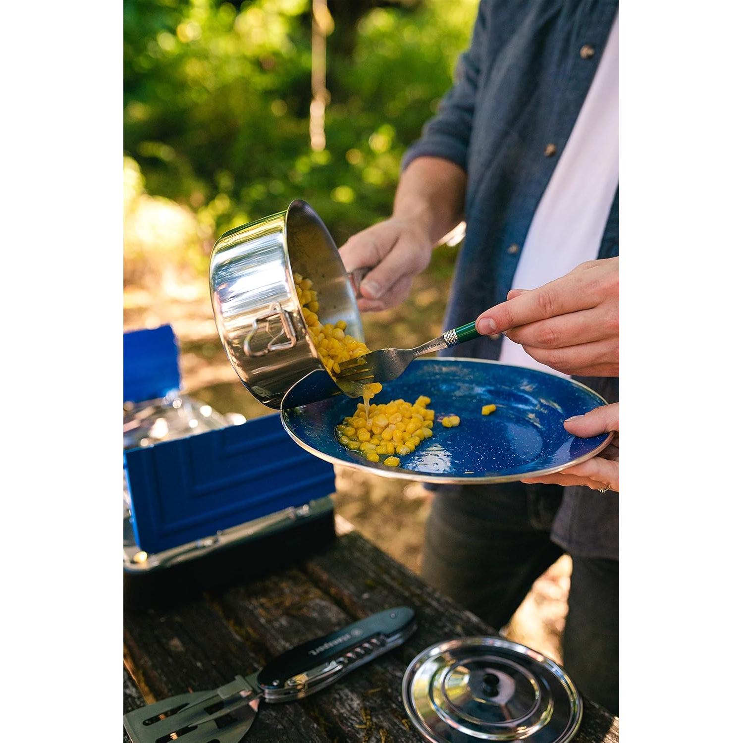 Olla de Cocina de Acero Inoxidable Stansport 1 Litro