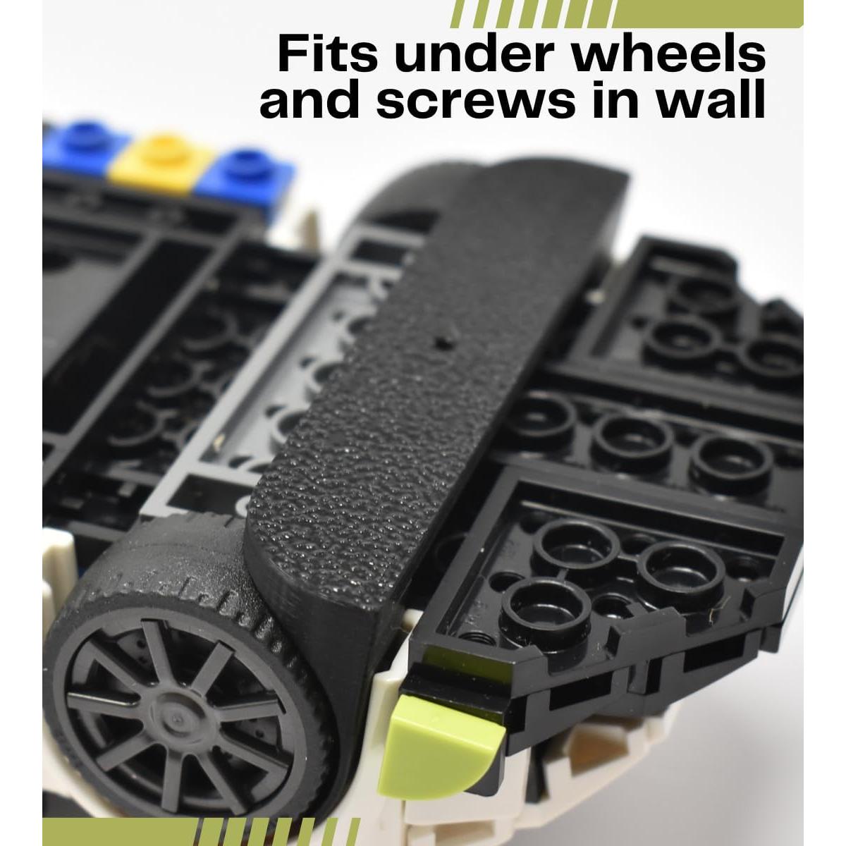 Soporte de Pared para Autos Lego Speed Champions - Negro - 10 Pzas