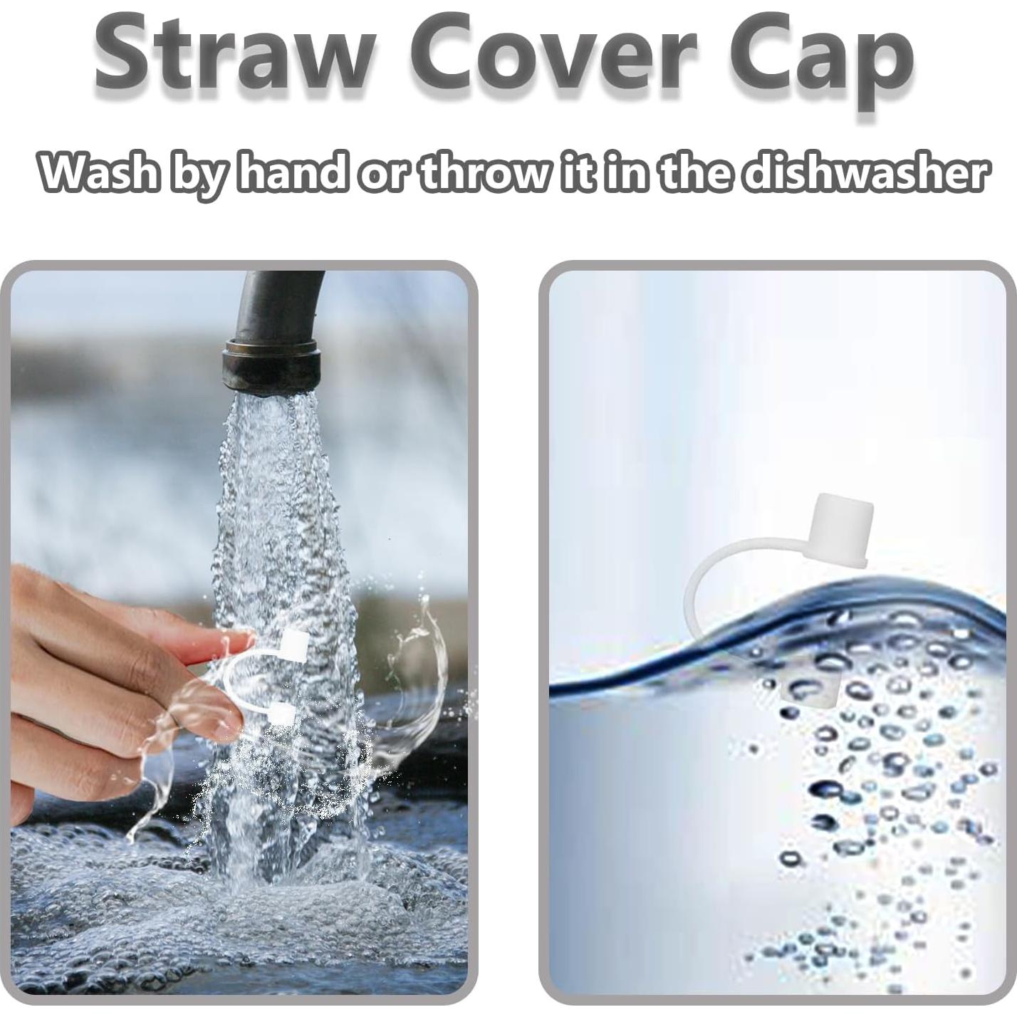 6 Tapas de Silicona CEDIDJAC para Pajitas 10mm - Reutilizables