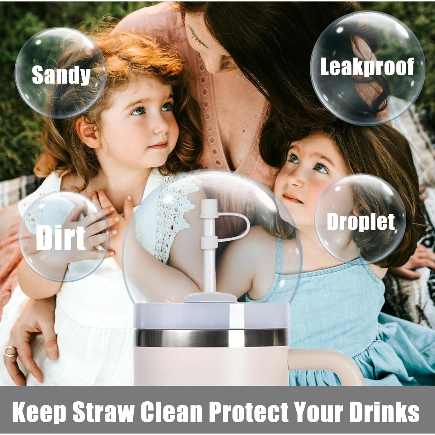 6 Tapas de Silicona CEDIDJAC para Pajitas 10mm - Reutilizables