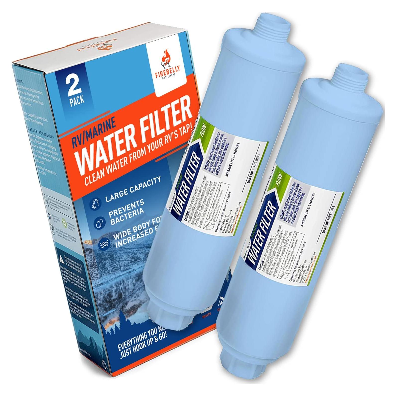 Filtro de Agua Inline Firebelly Outfitters - Paquete de 2