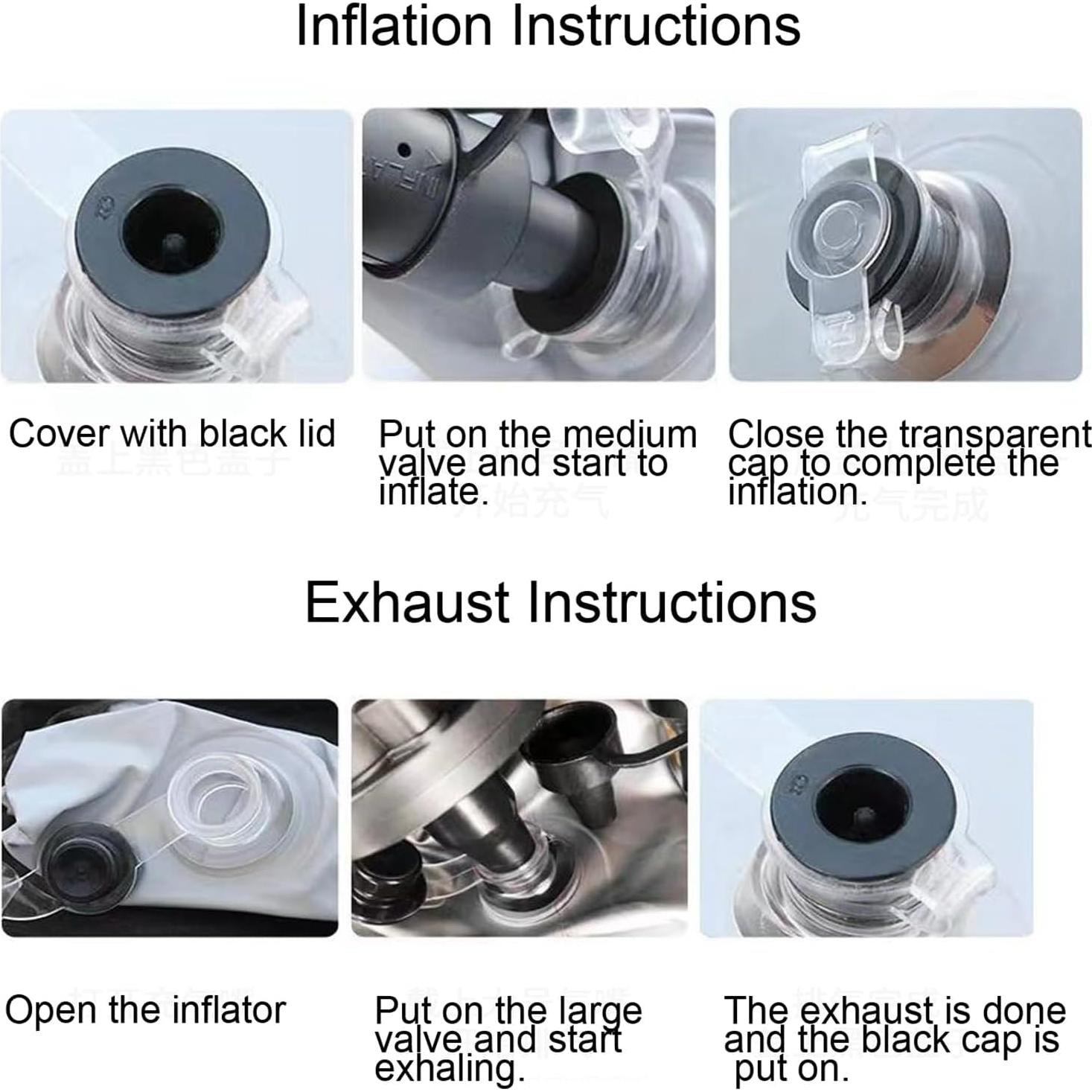 Colchón Inflable de Viaje Onirii 130x27x37 cm con Bomba