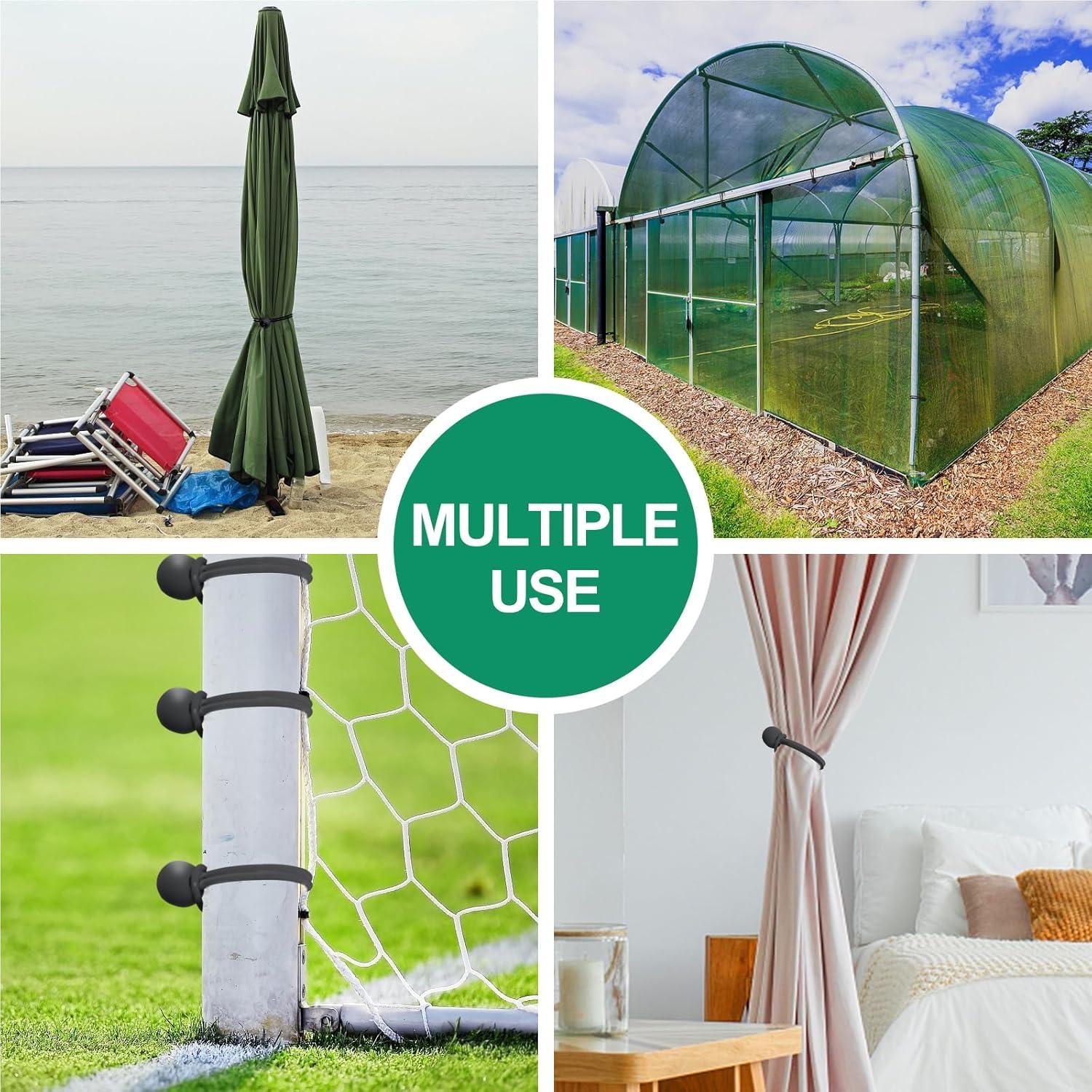 Cuerdas Bungee Negras Skytened 60 Piezas 10.16 cm Alta Resistencia