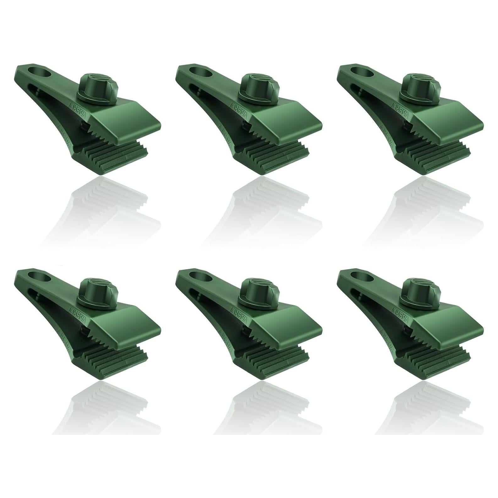 Clips de Lona Vashly 6 PCS Alta Resistencia para Camping