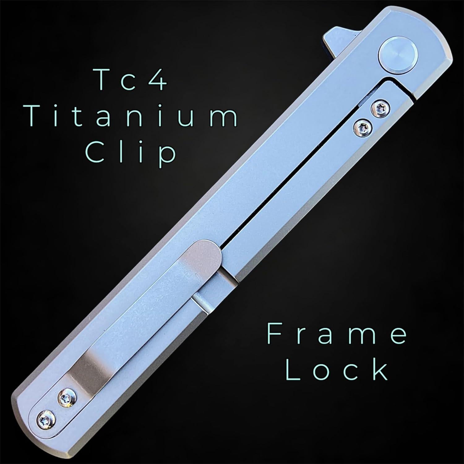 Cuchillo de bolsillo EDC TACTICAL GEARZ Tatsu ST Titanio D2