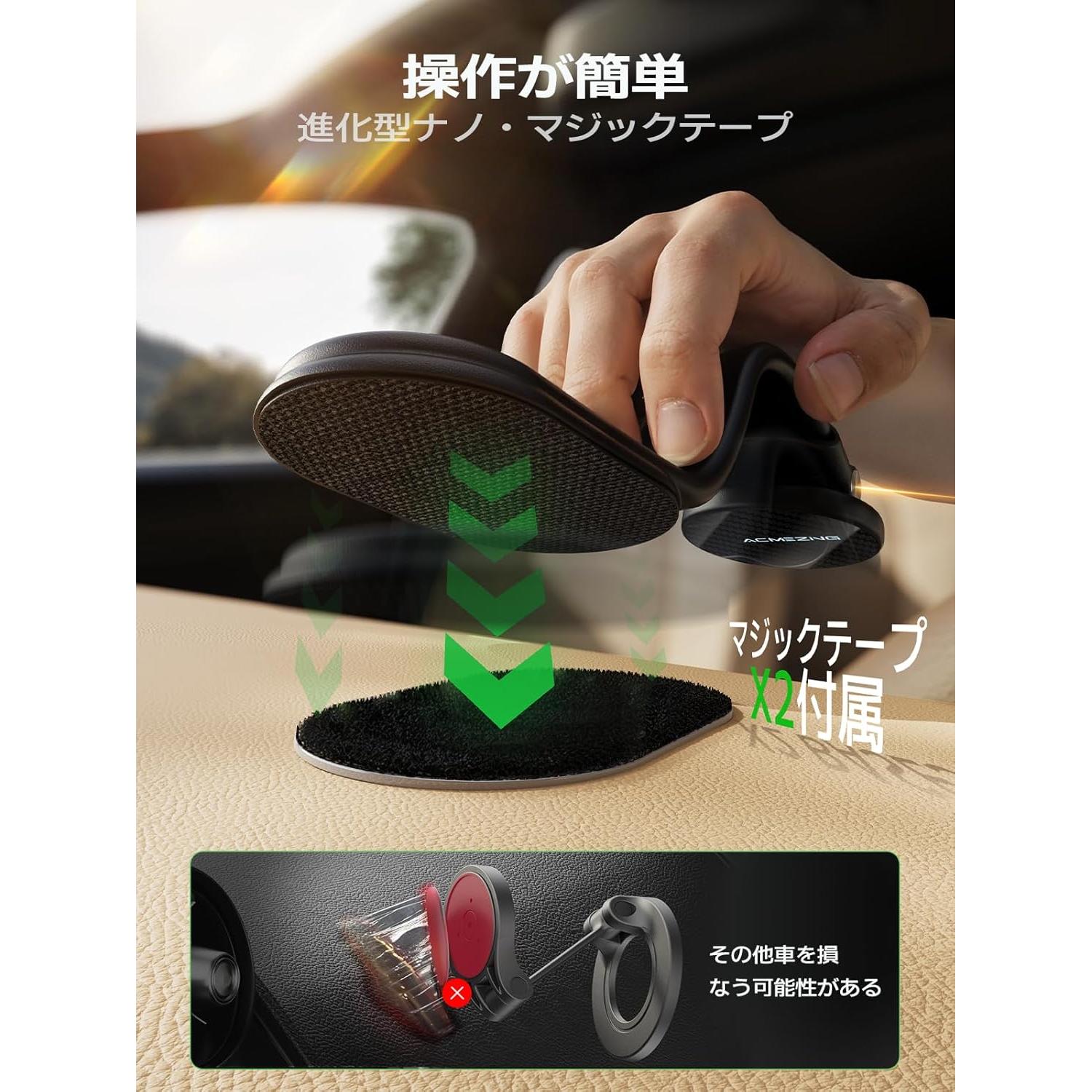 Cargador Soporte para Coche MagSafe 15W Aluminio Ajustable