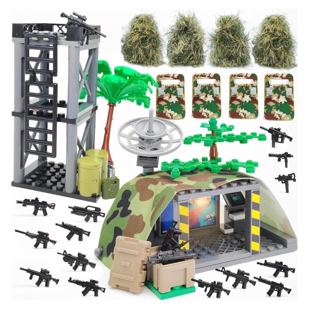 ZHX Juguetes de Bloques Militar Centro de Comando 22x15cm