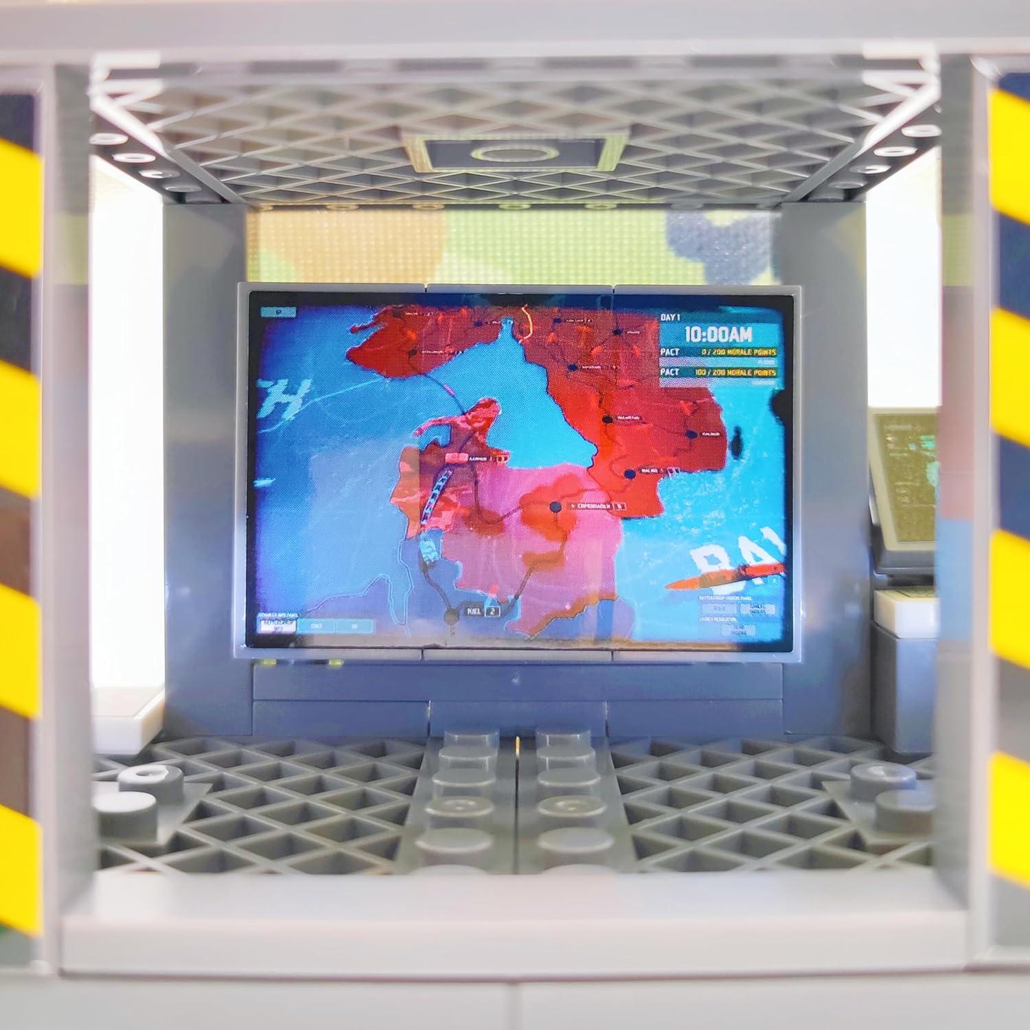 ZHX Juguetes de Bloques Militar Centro de Comando 22x15cm